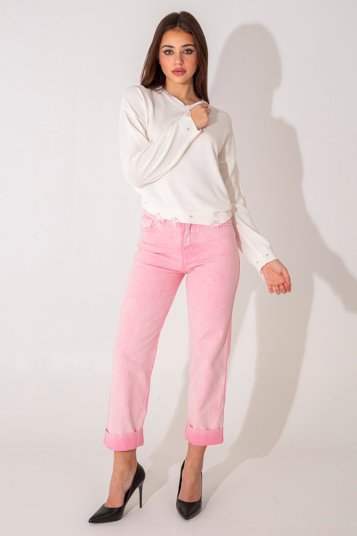 Kate straight cropped fit jeans