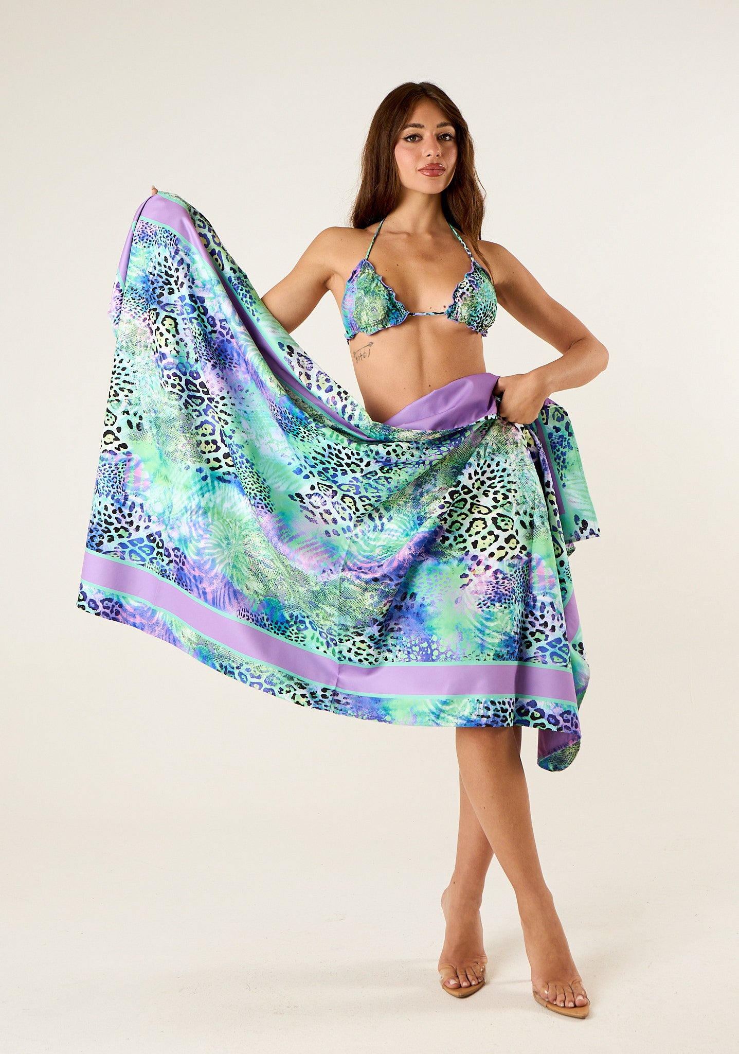 Telo mare patch animalier