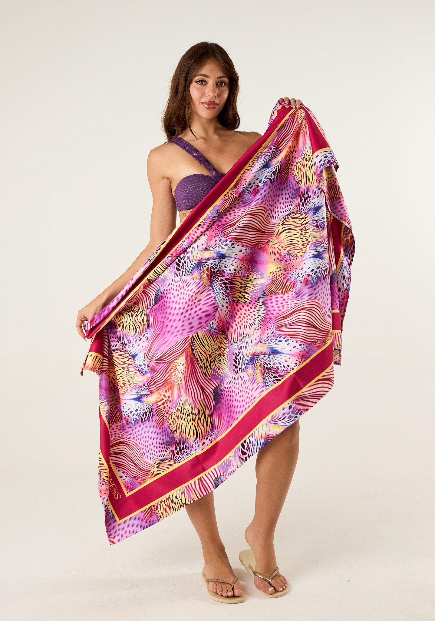 Telo mare Pink Butterfly