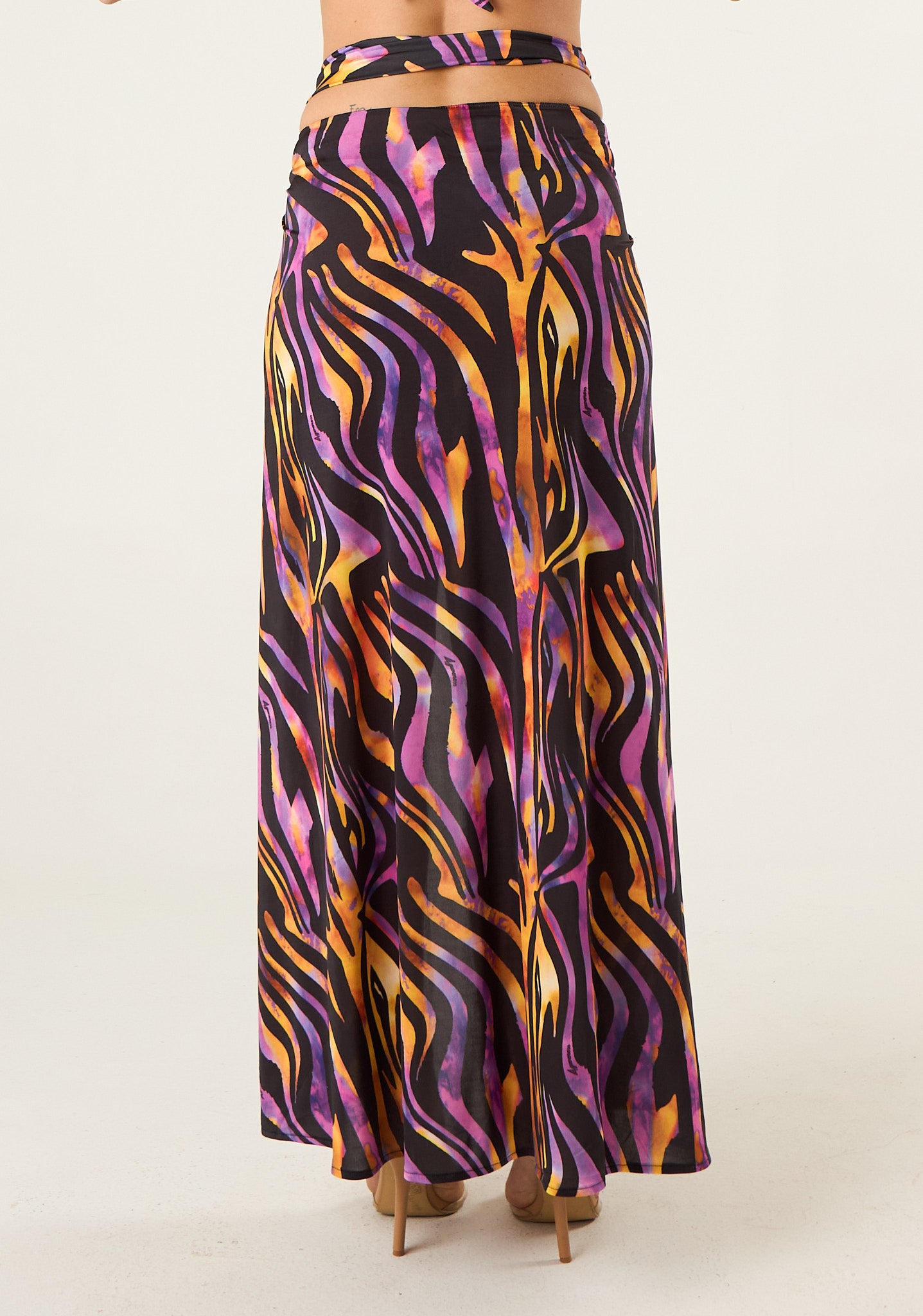 Gonna lunga con anello Hypnotic Zebra