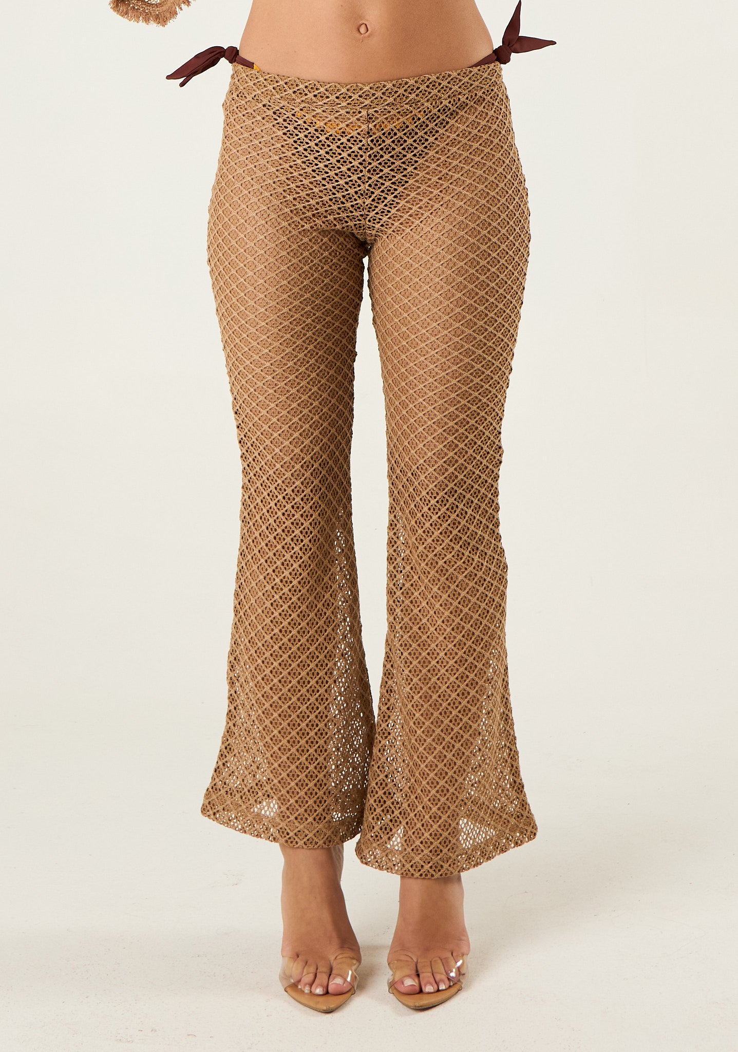 Pantalone a zampetta natural mesh