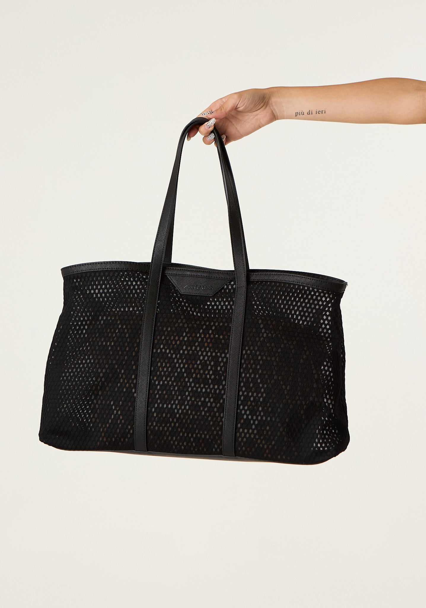 Borsa mare con pochette animalier