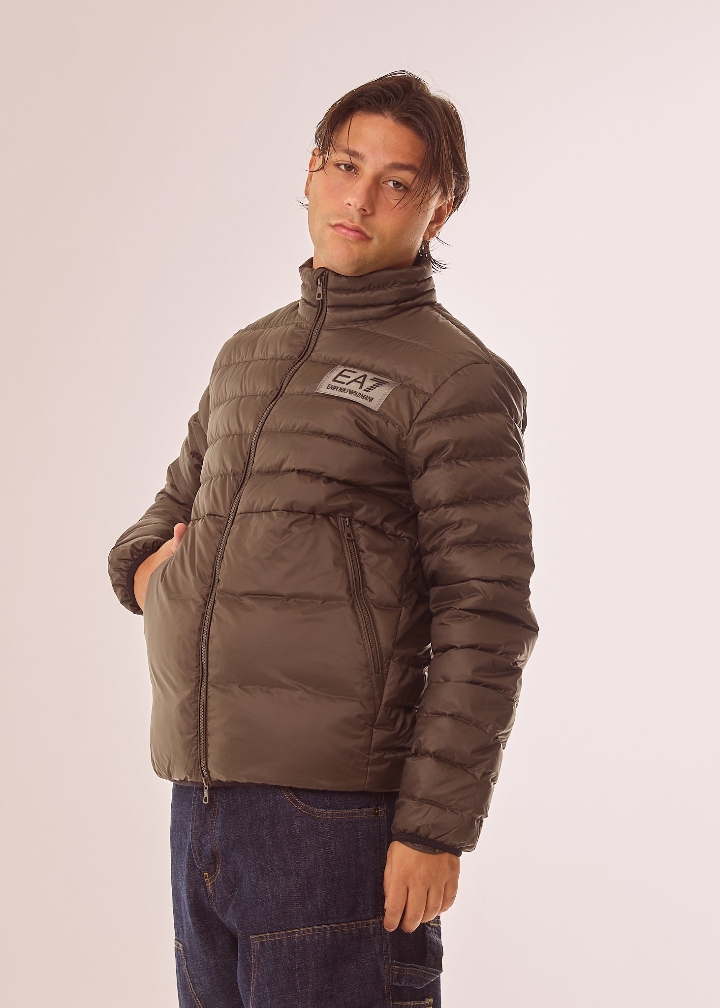 Piumino fullzip in nylon