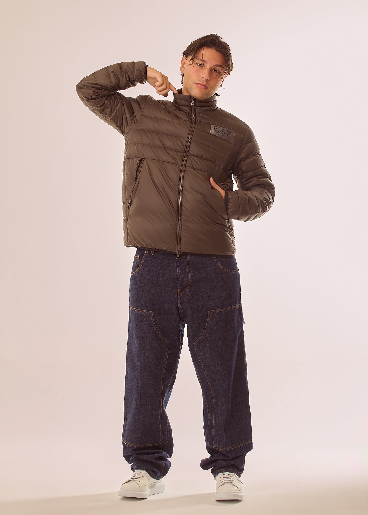 Piumino fullzip in nylon