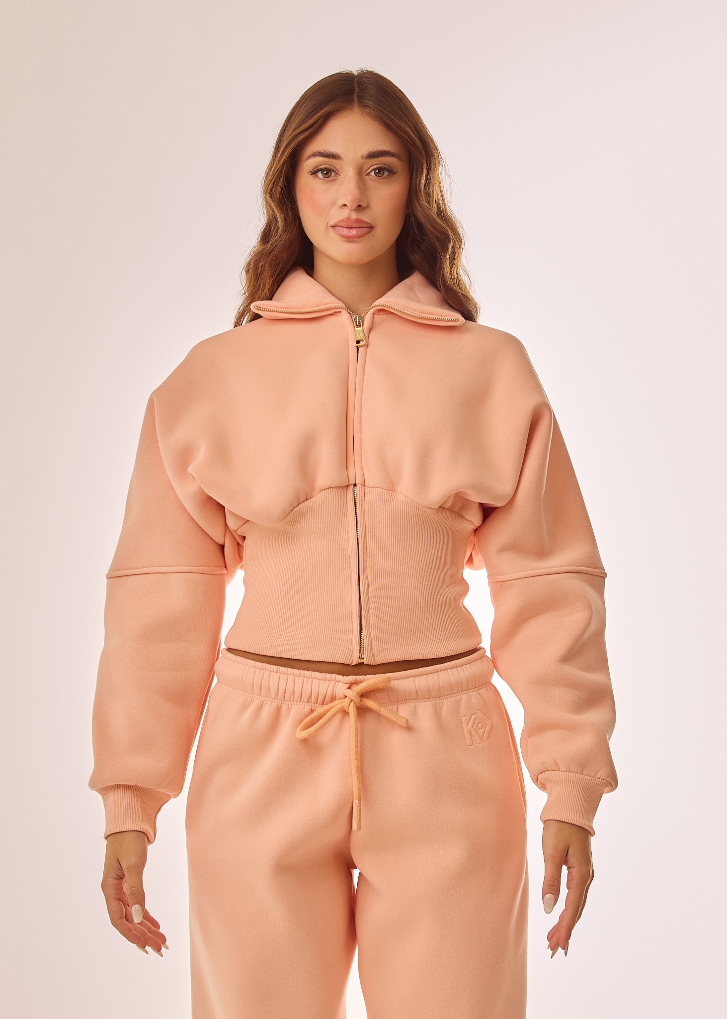 Felpa corta con corpetto