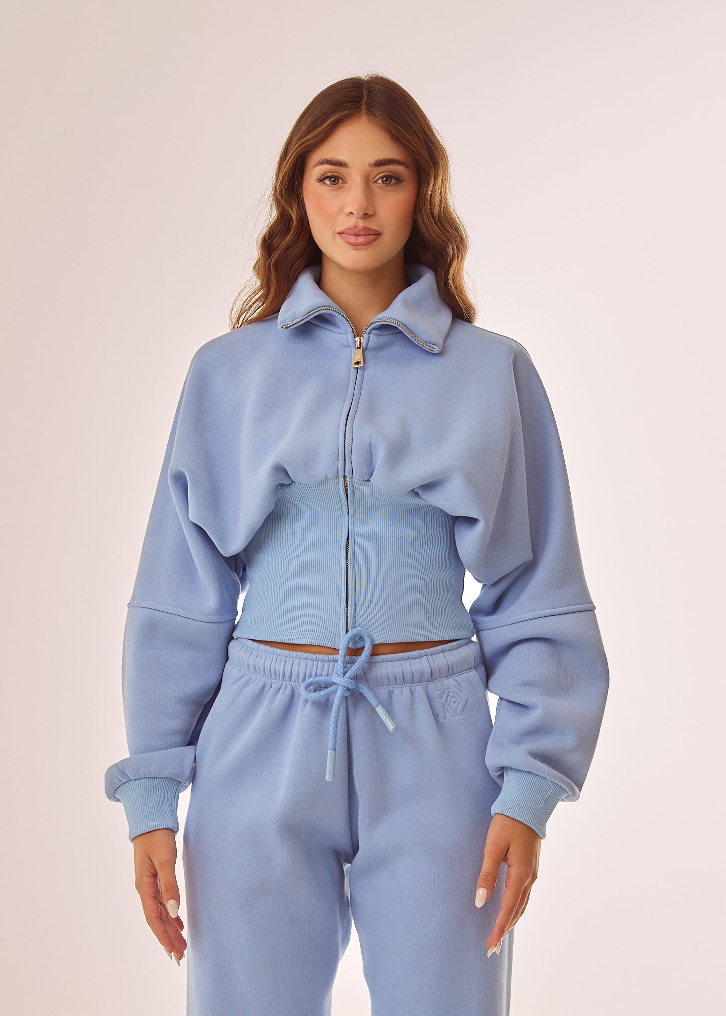 Felpa corta con corpetto