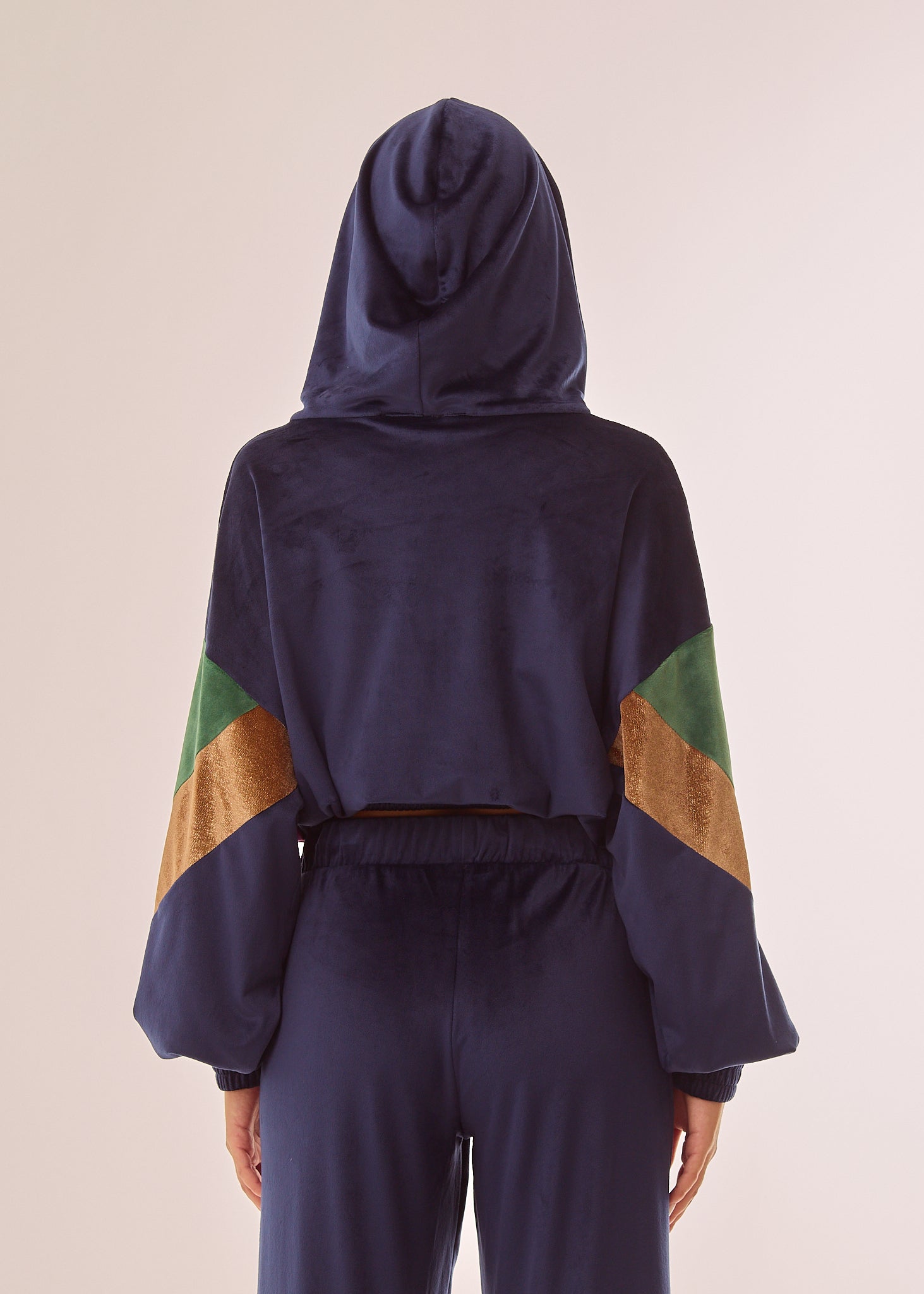 Felpa crop multicolor