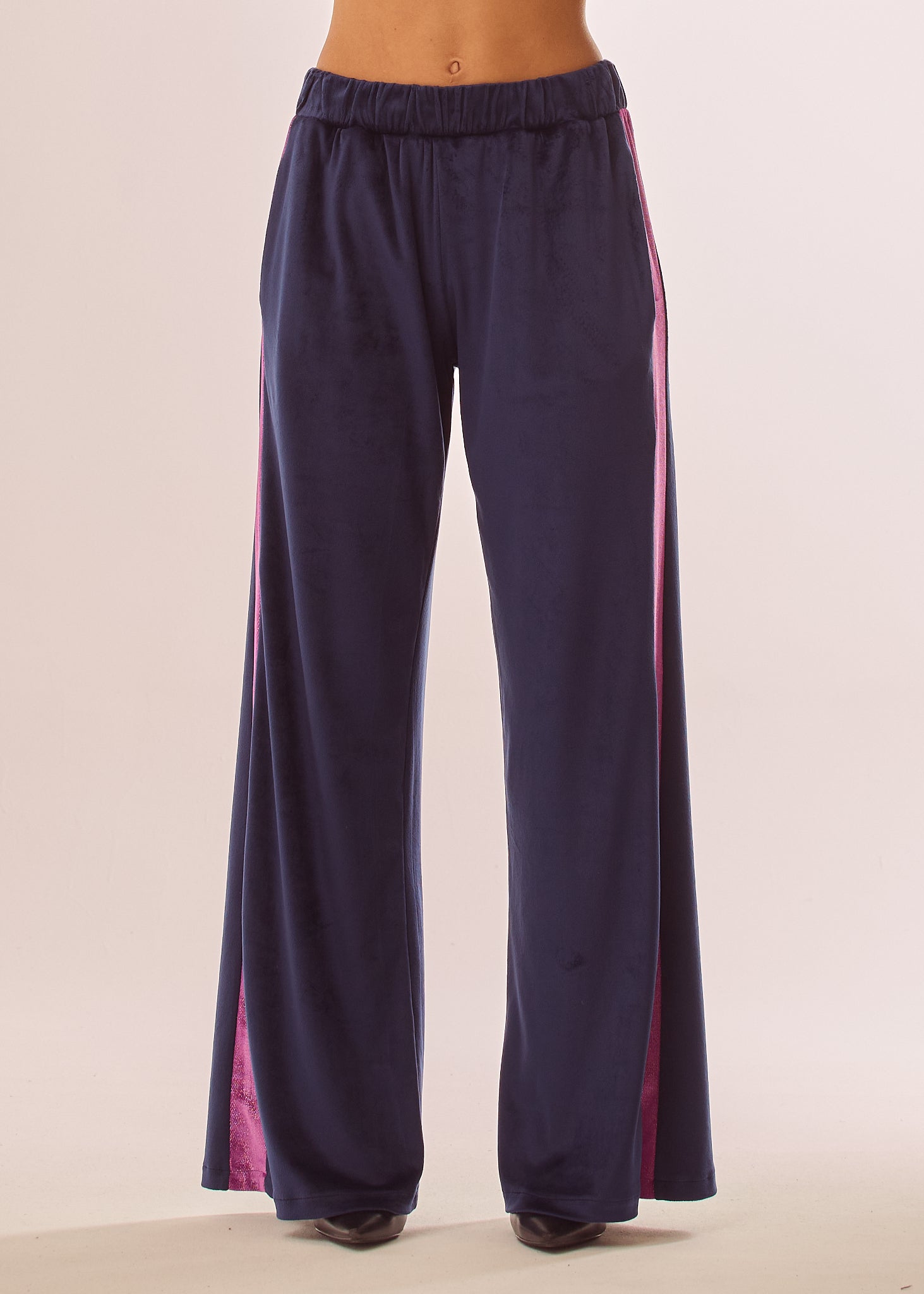 Pantalone tuta palazzo multicolor