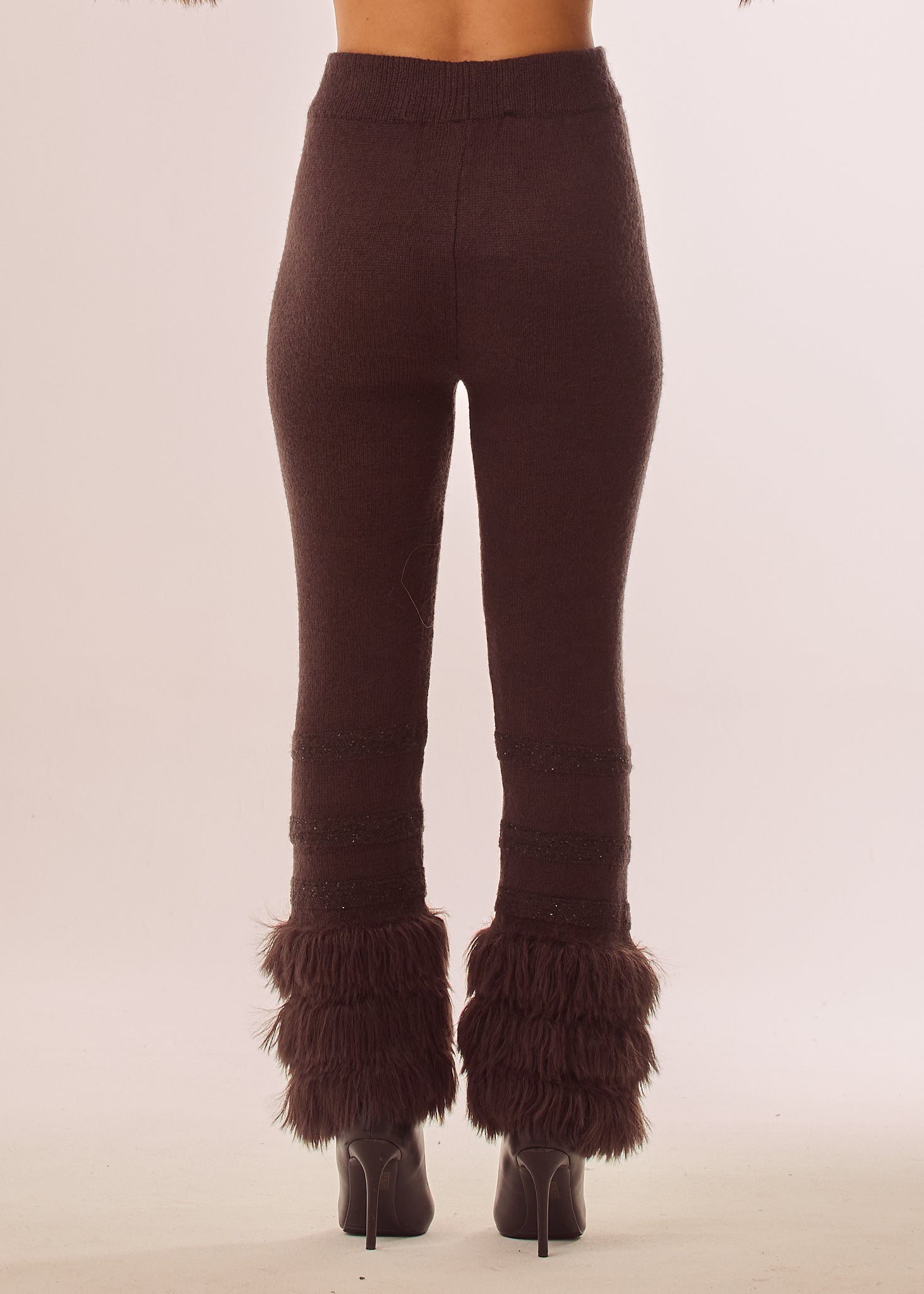 Pantalone con inserti in pelo