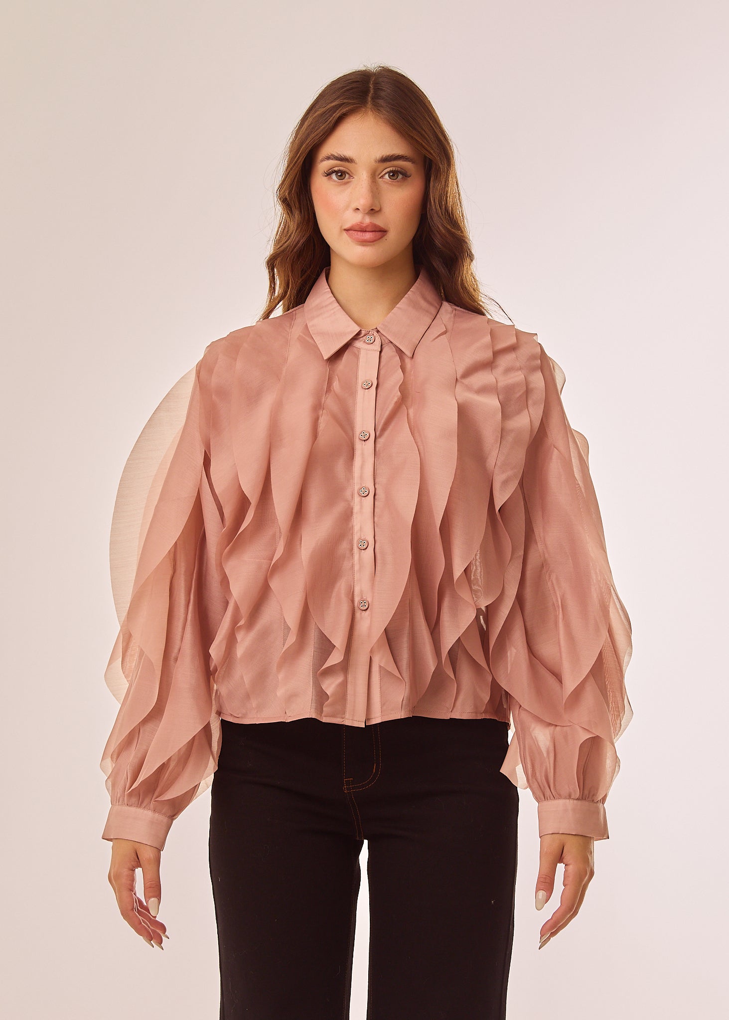 Camicia con volant