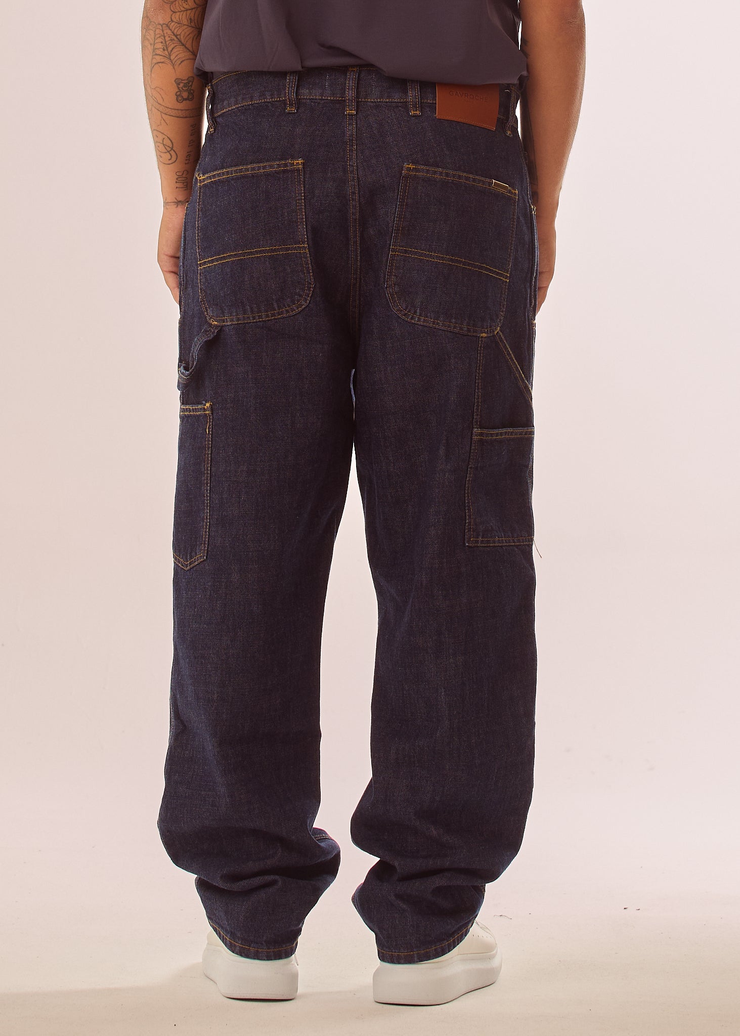 Jeans baggy con tasconi