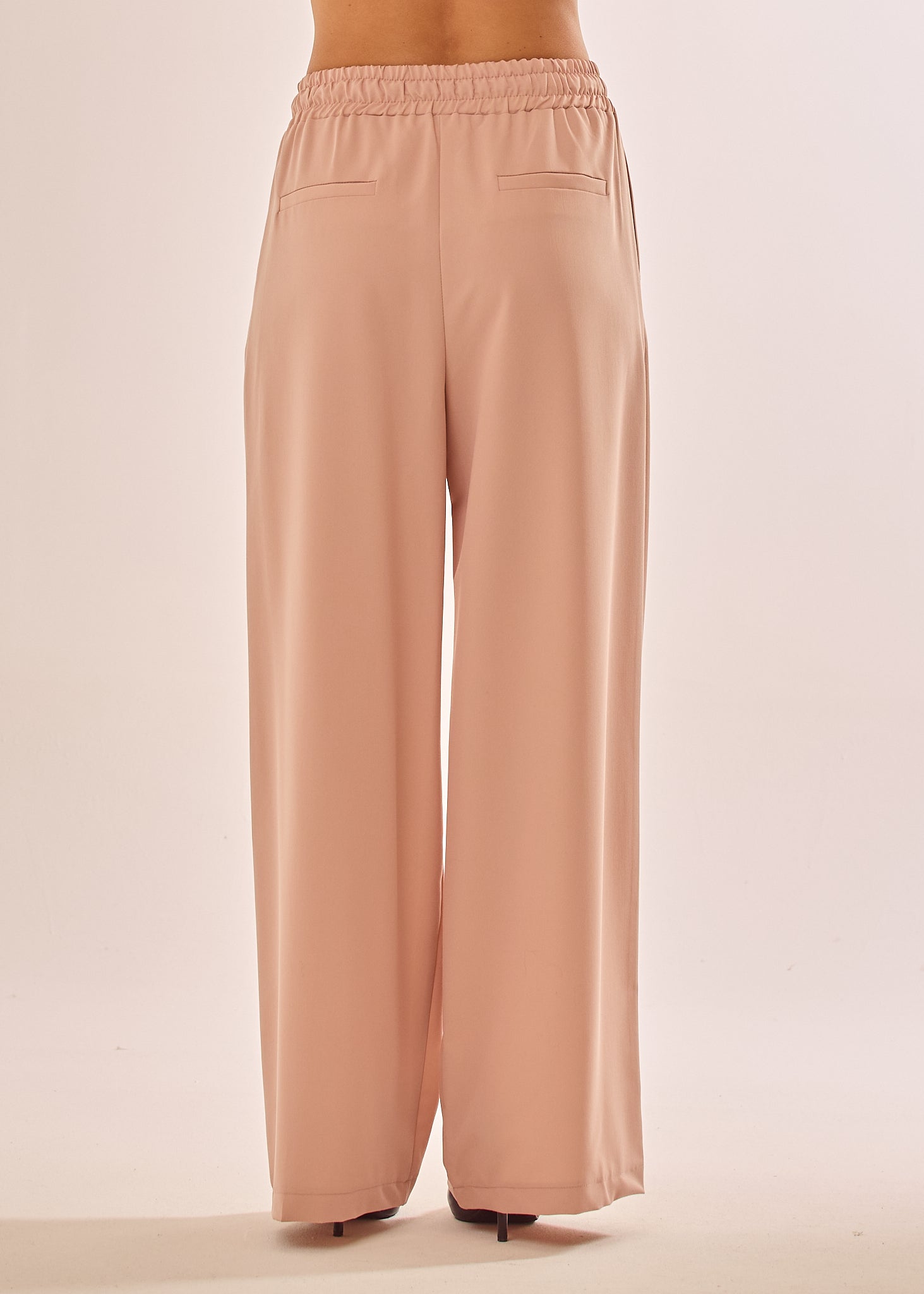 Pantalone palazzo con coulisse in vita