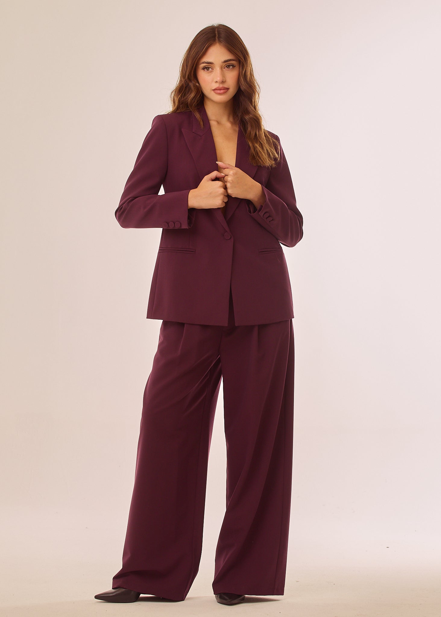 Pantalone palazzo con coulisse in vita
