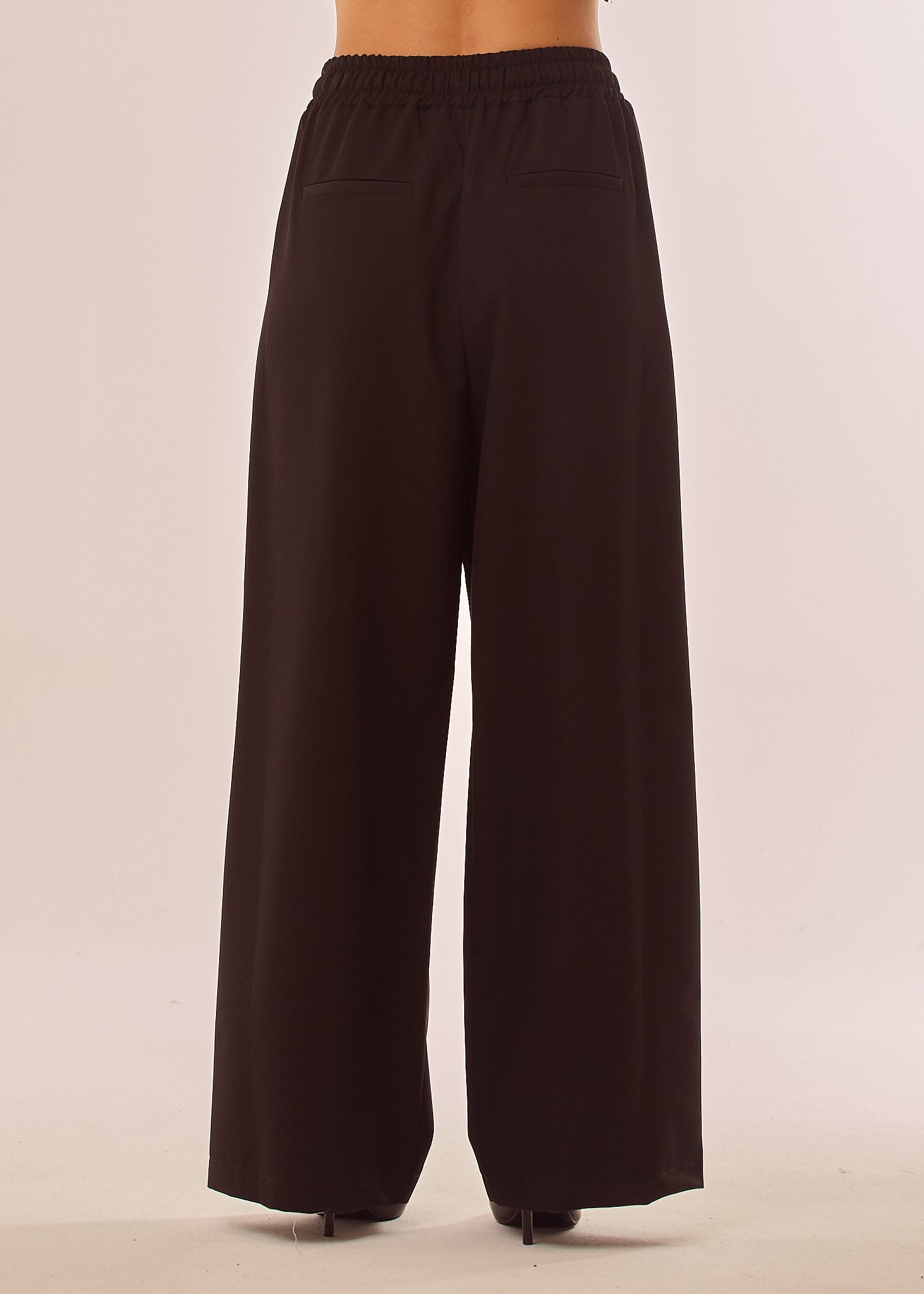 Pantalone palazzo con coulisse in vita