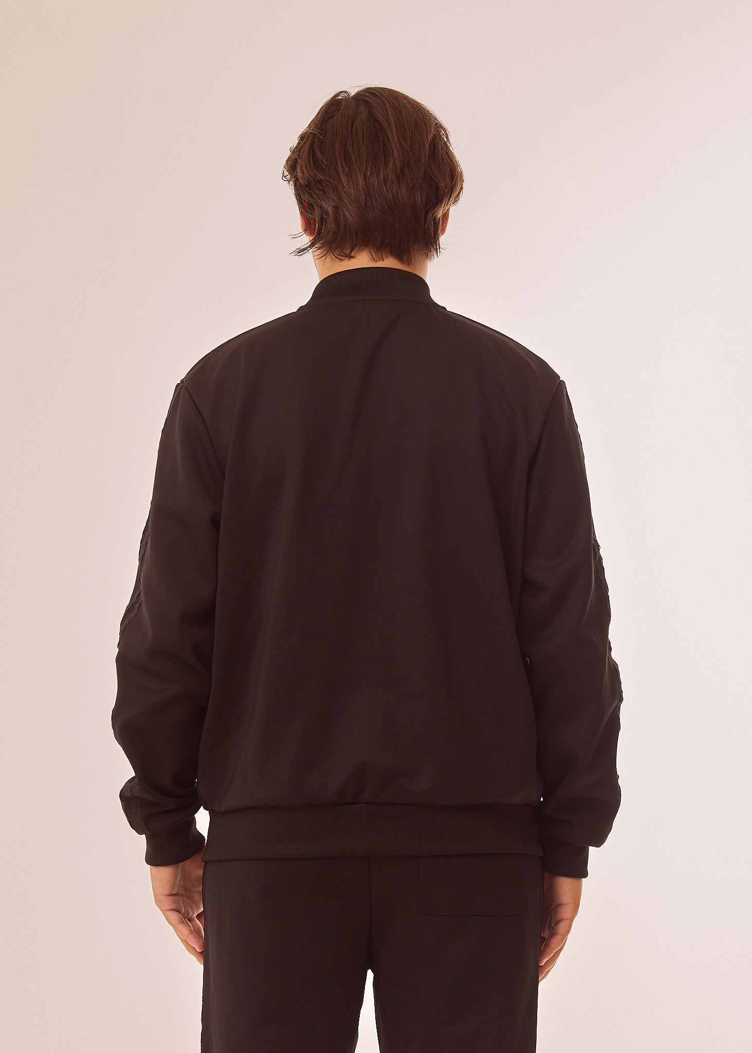 Felpa fullzip con placca logata