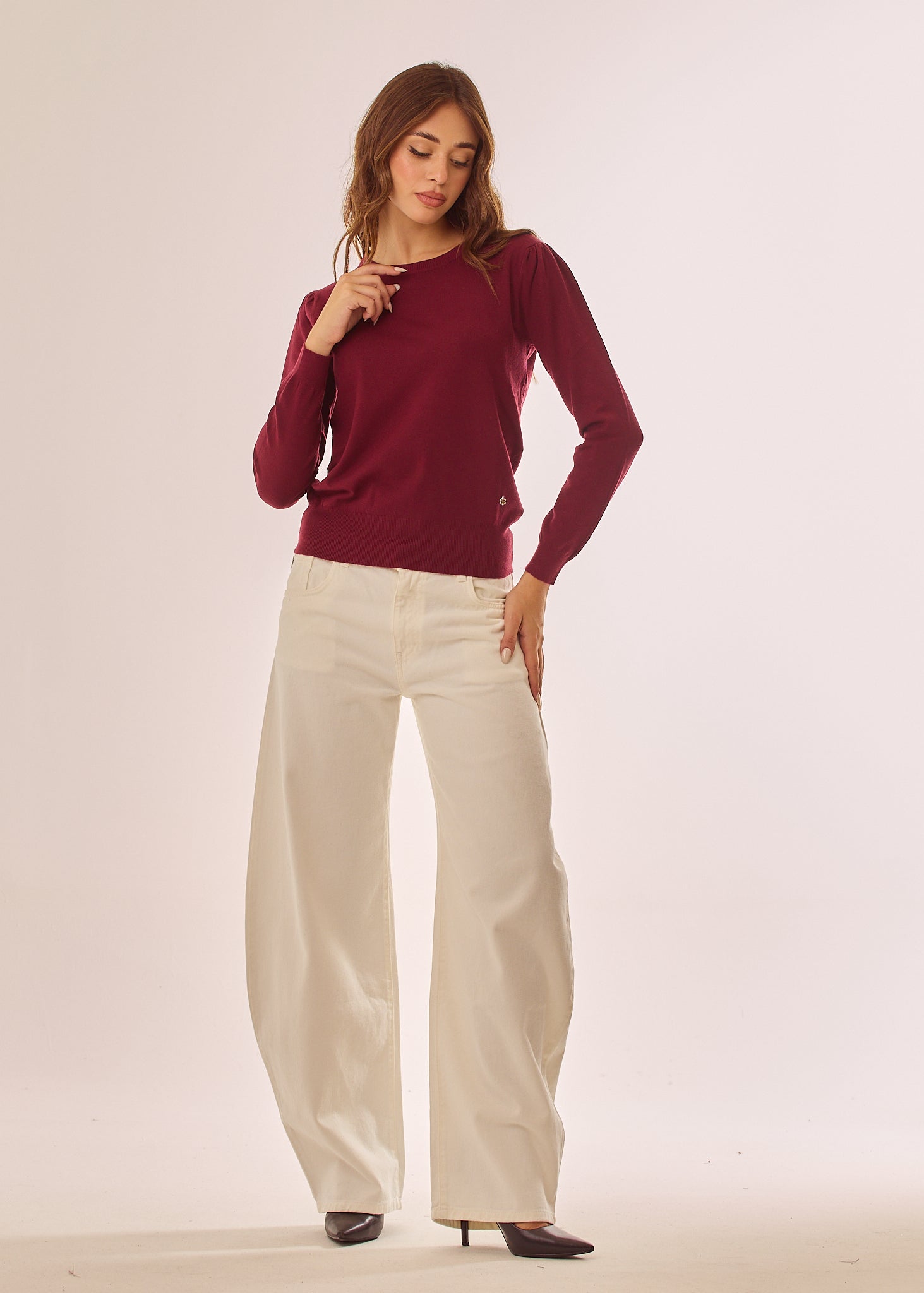 Jeans ballon a vita regolare