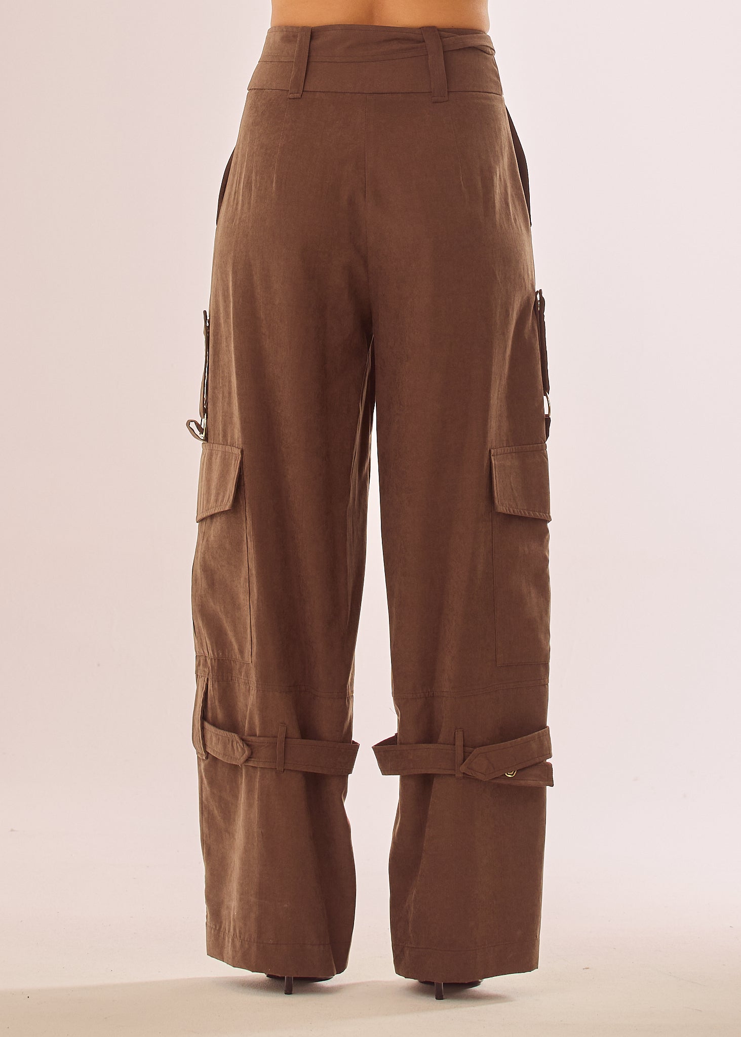 Pantalone over ad effetto vellutato