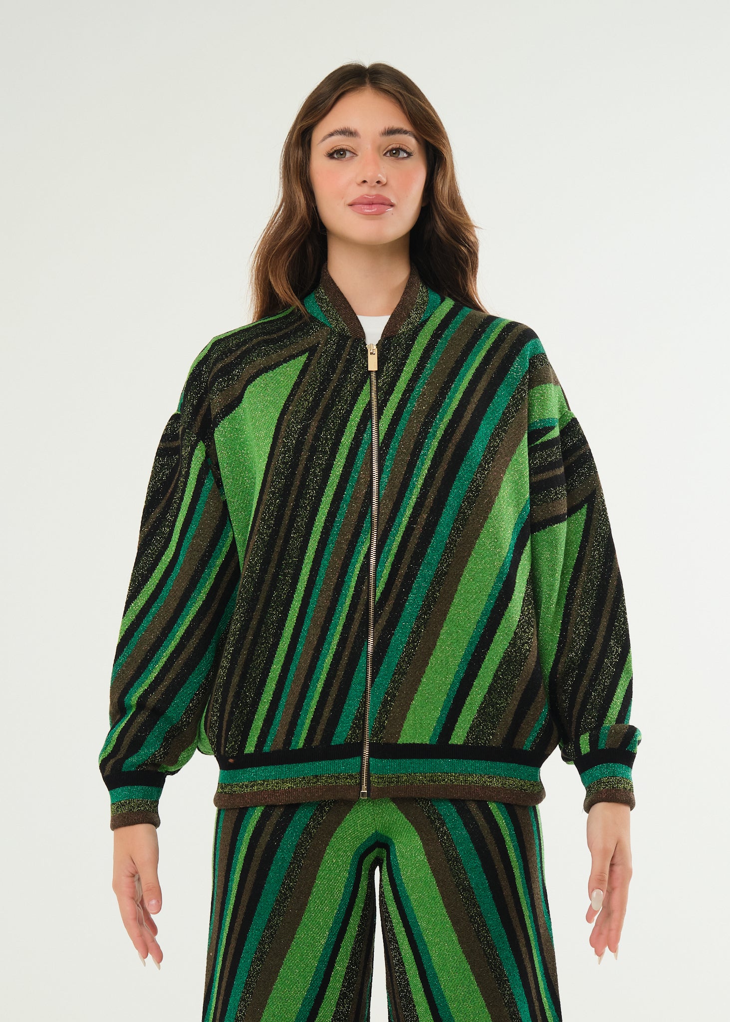 Giubbino bomber in maglia