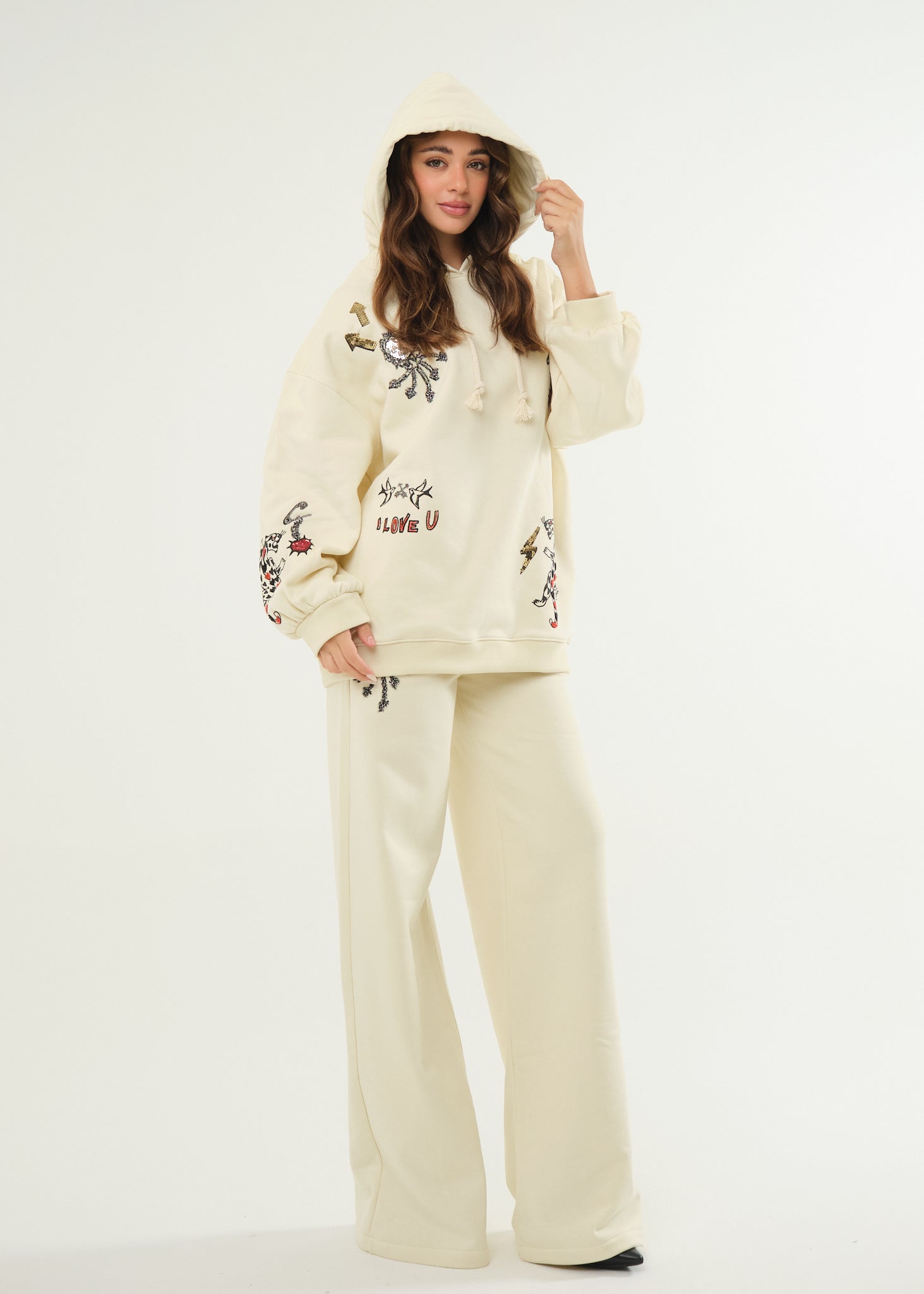 Pantalone tuta palazzo