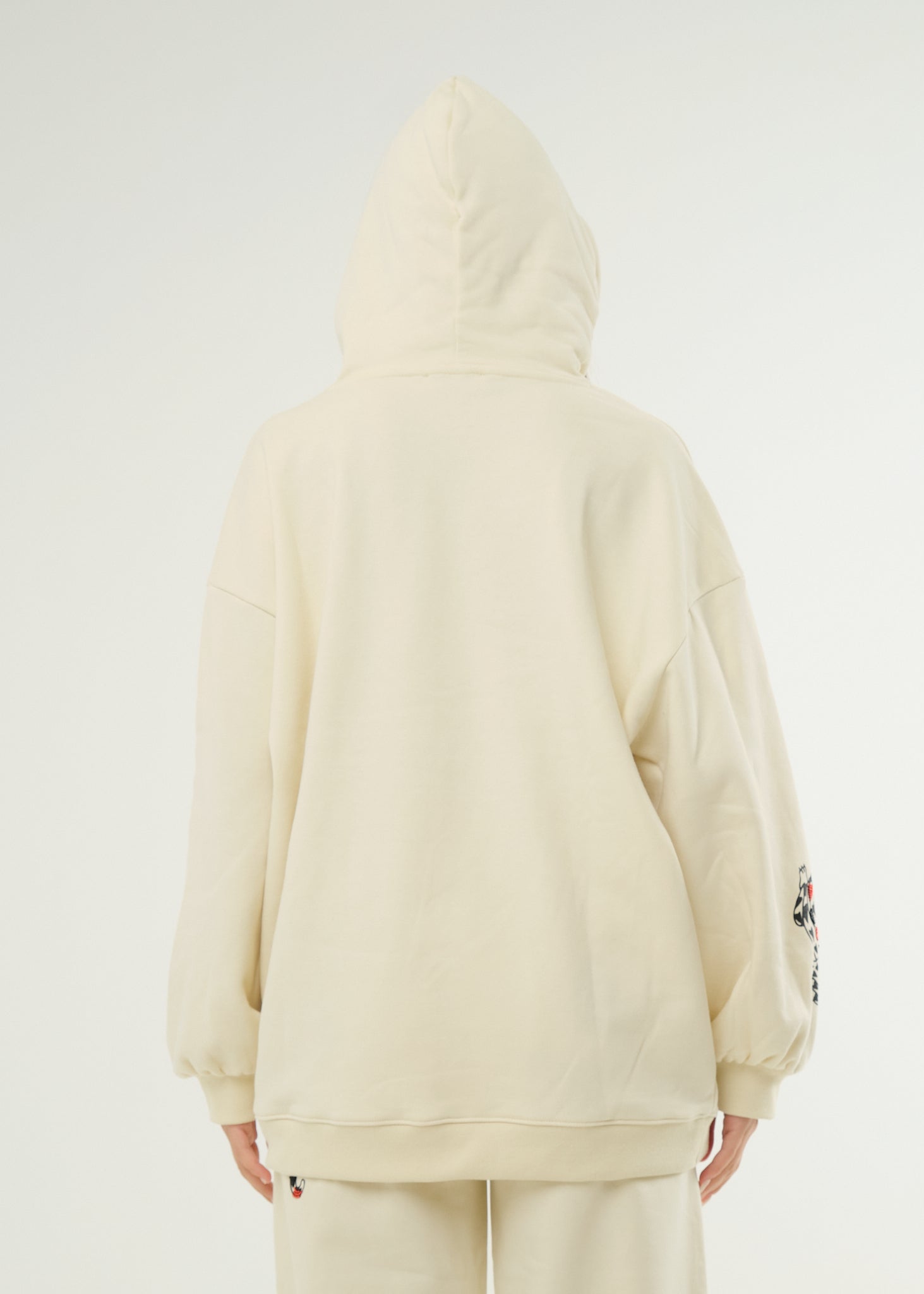 Felpa over con cappuccio