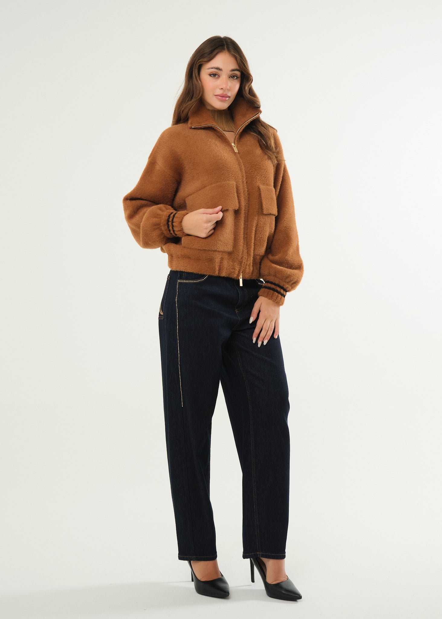 Giubbino bomber in pelo