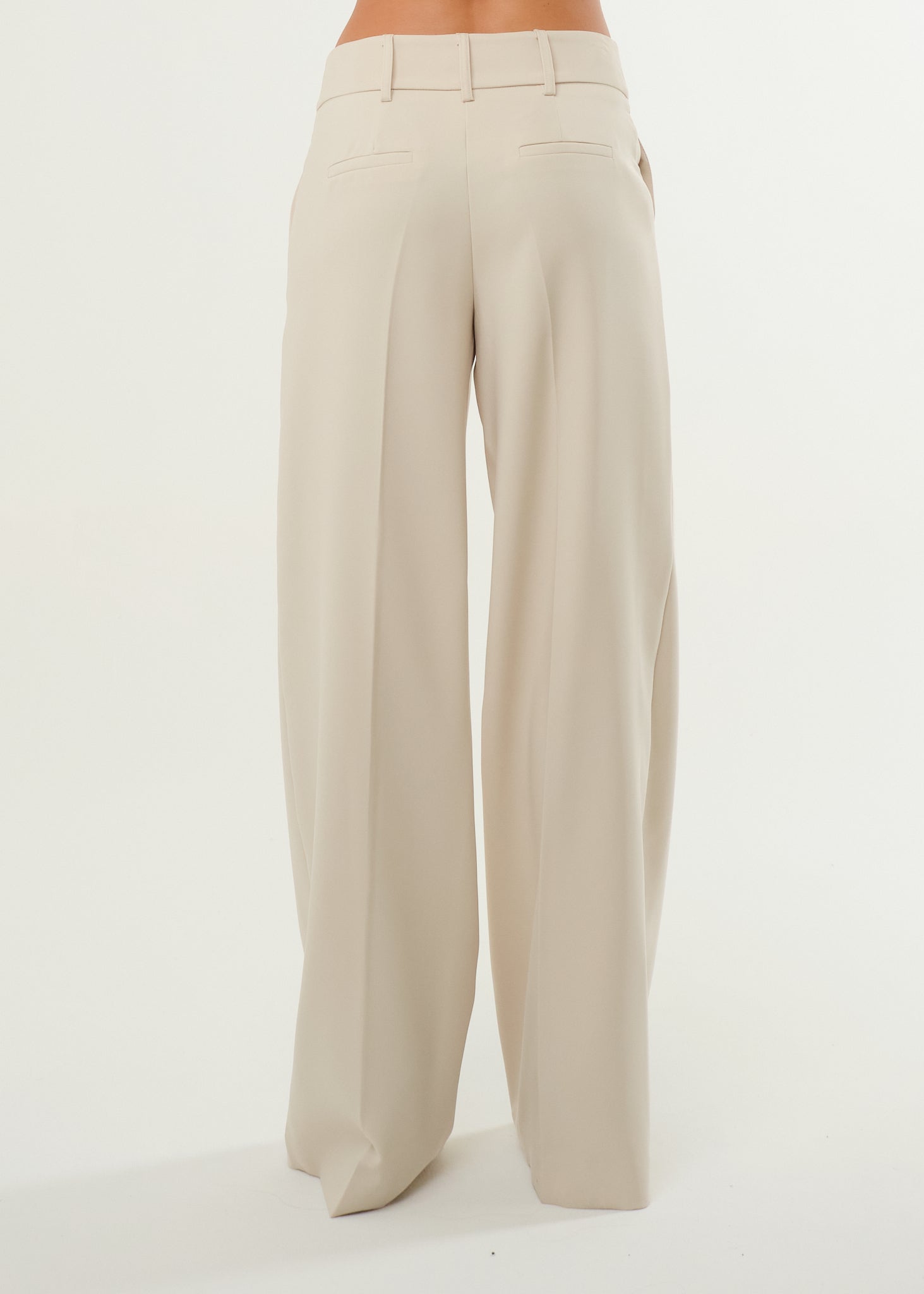 Pantalone palazzo a vita bassa