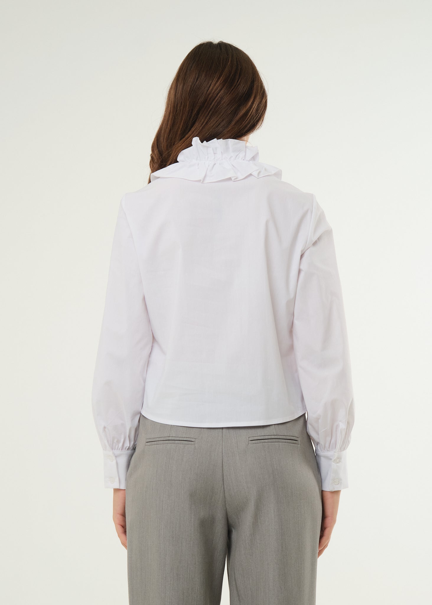 Camicia con arriccio in dettaglio