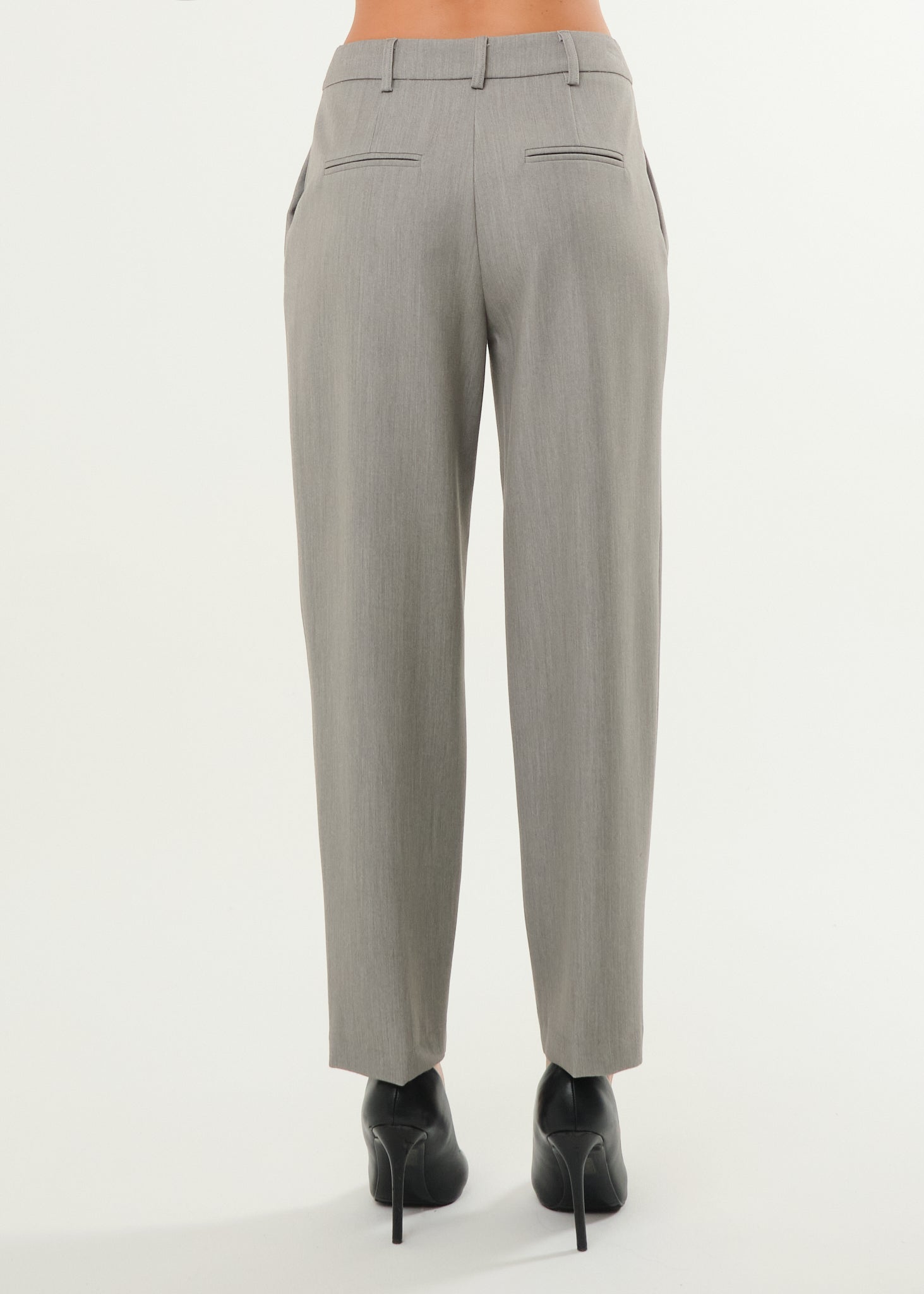 Pantalone a gamba dritta in tessuto screziato