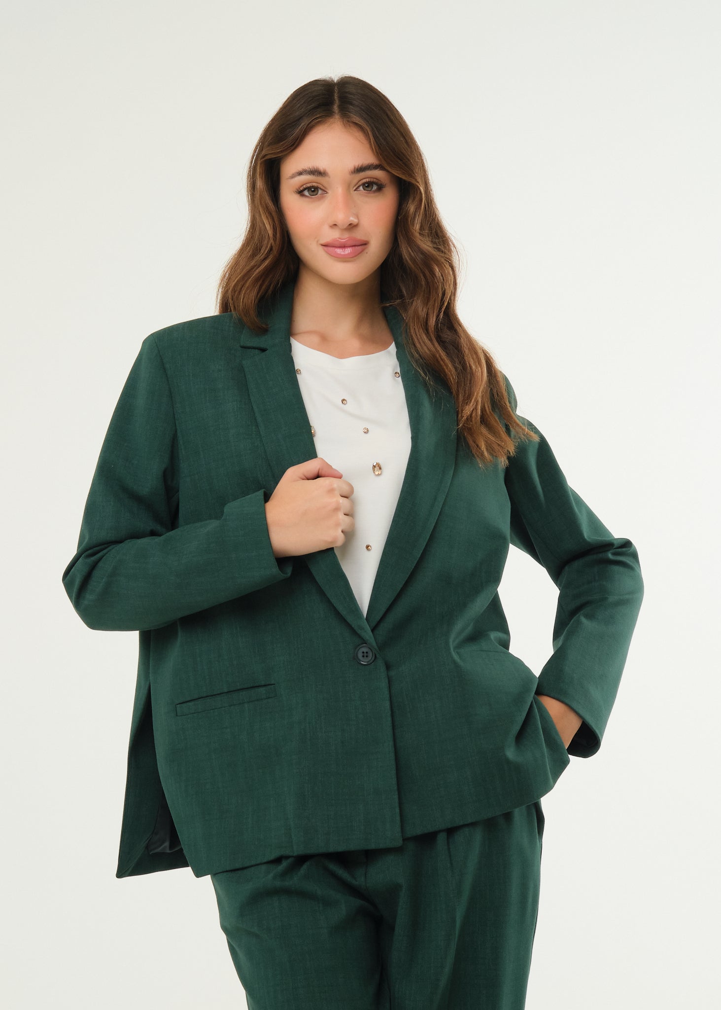 Giacca con ampi spacchi laterali