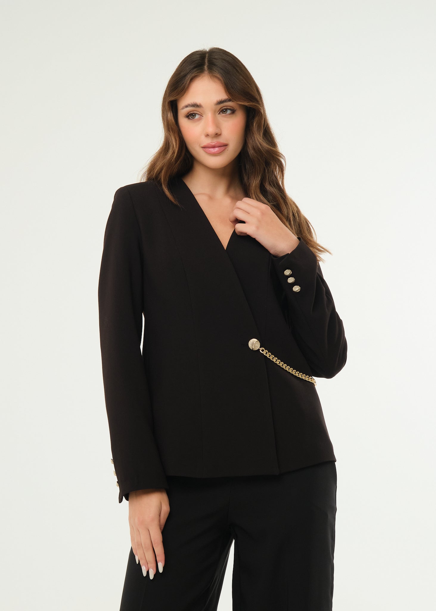 Giacca con chiusura laterale