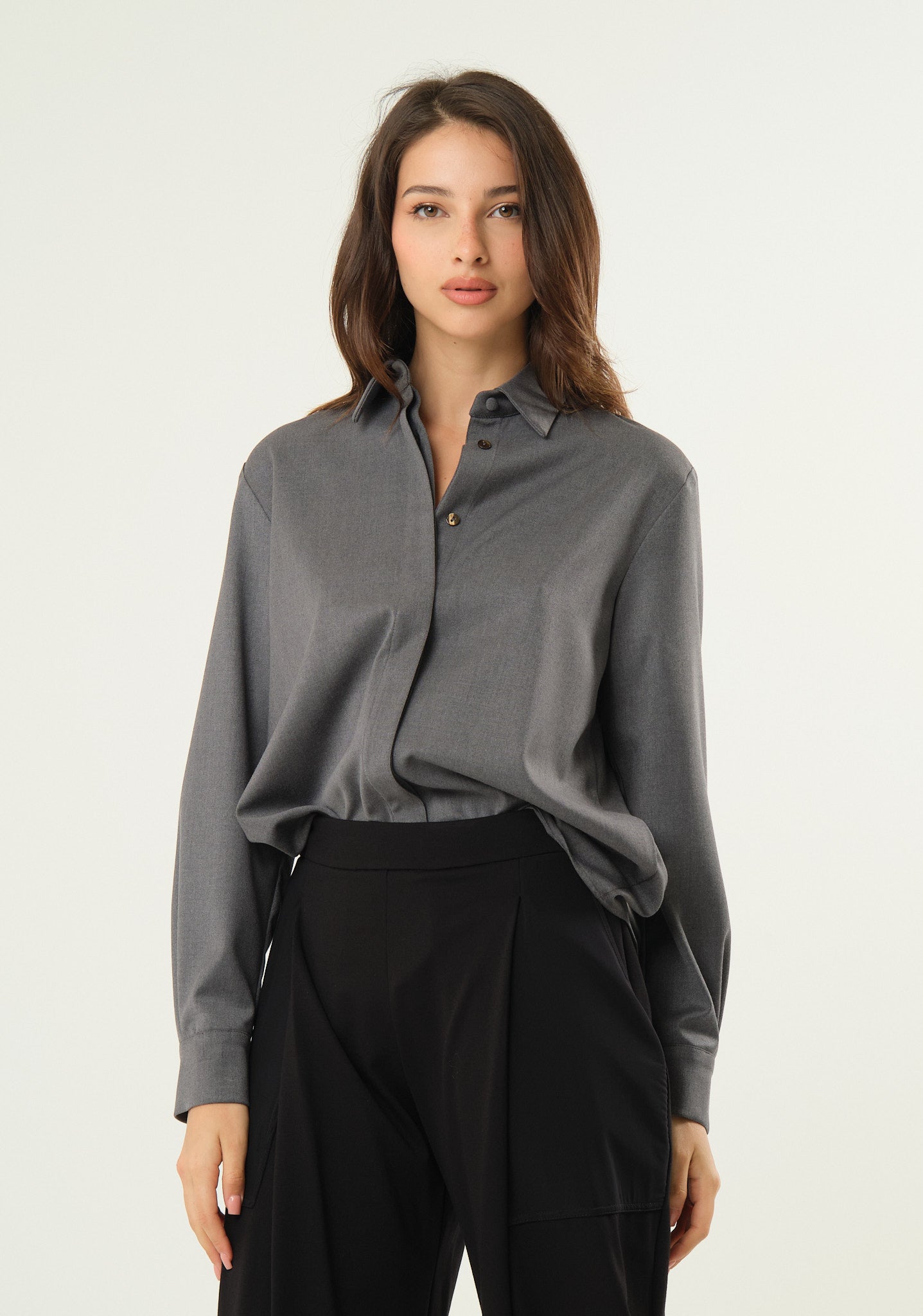 Camicia in tessuto doppiato