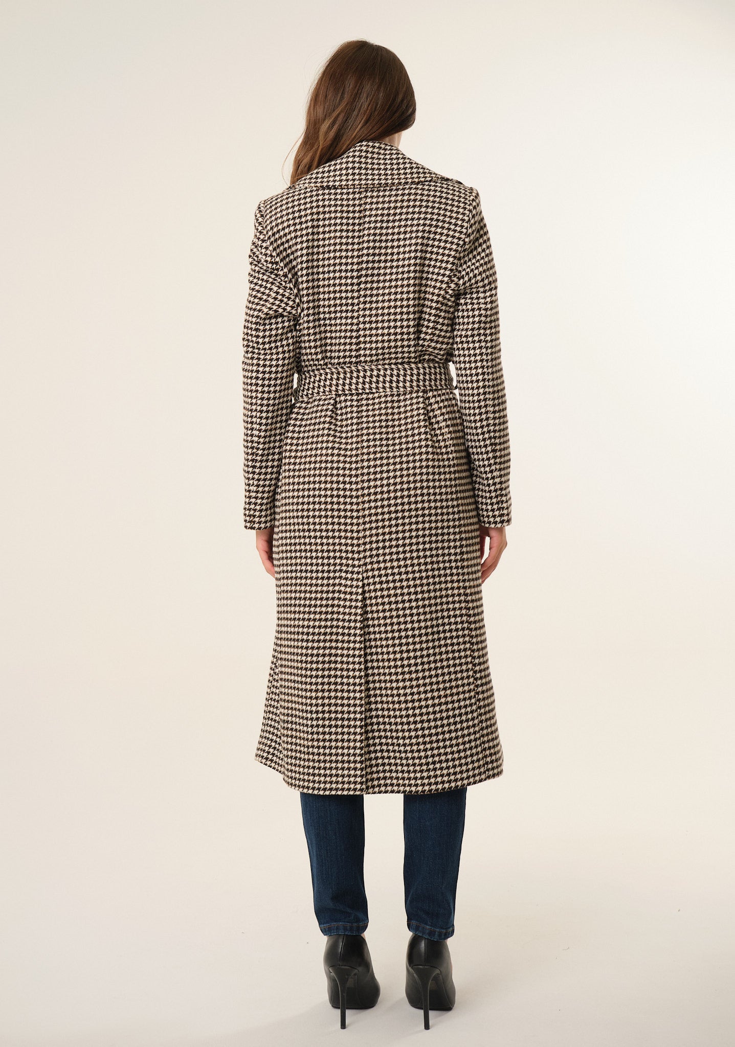 Cappotto lungo pied de poule