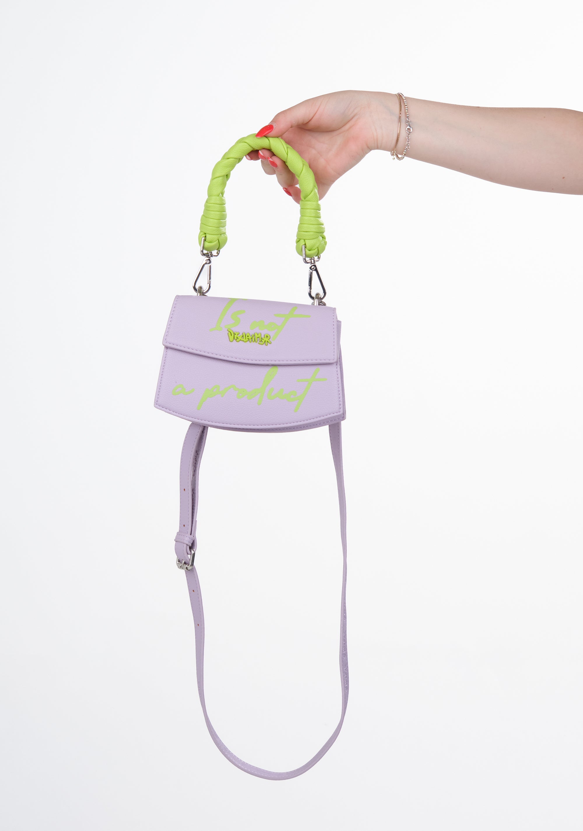 Borsa mini con dettagli a contrasto