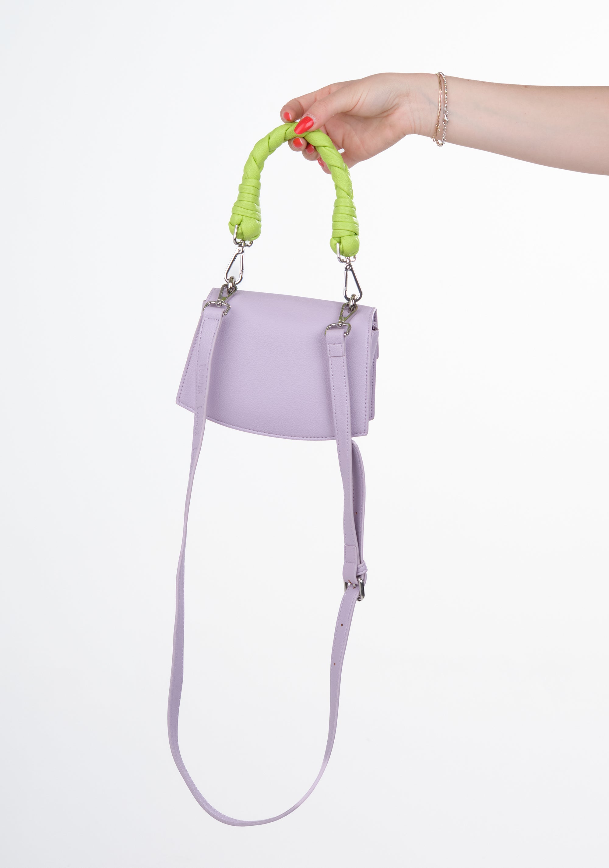 Borsa mini con dettagli a contrasto