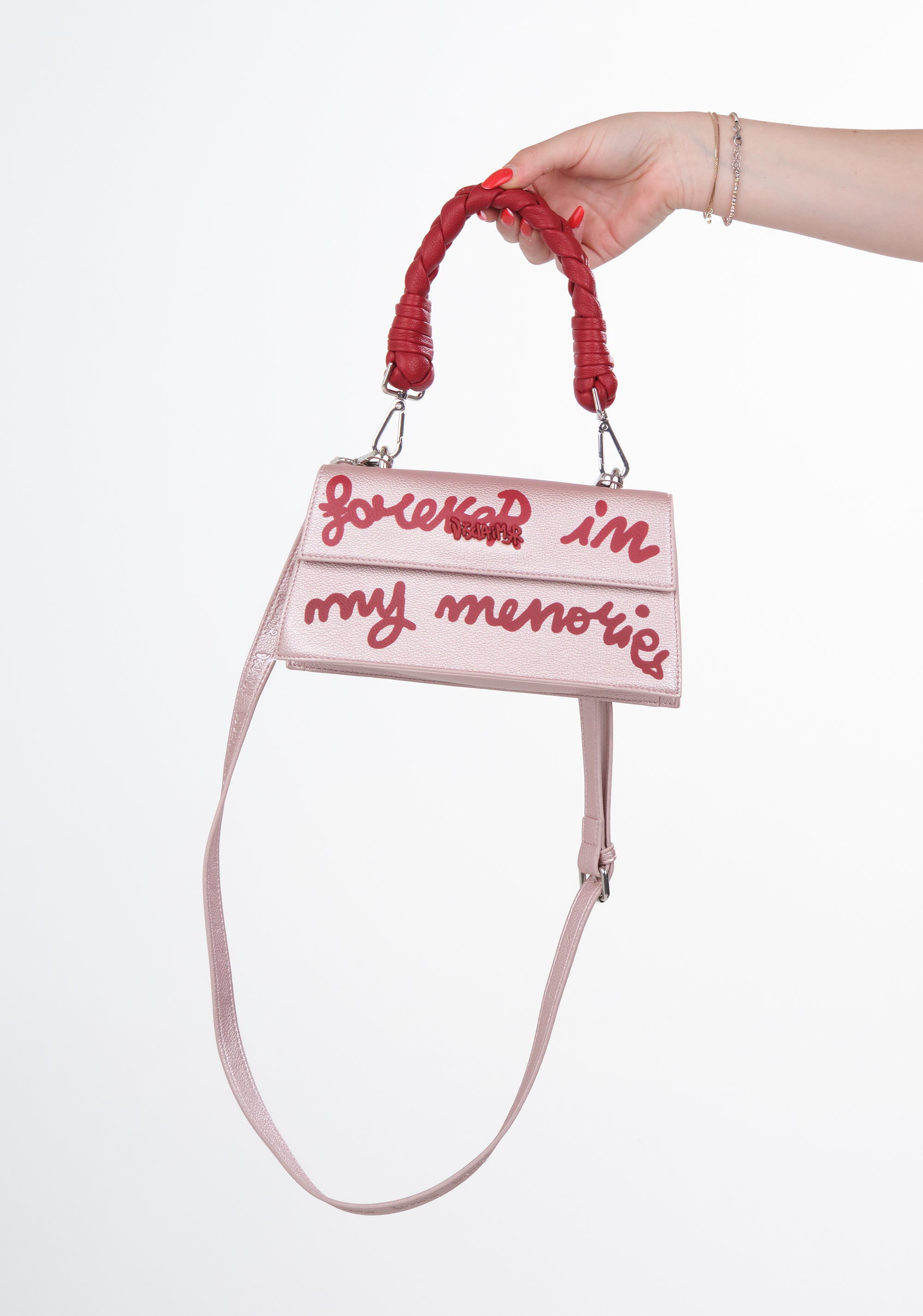 Borsa con patta stampata