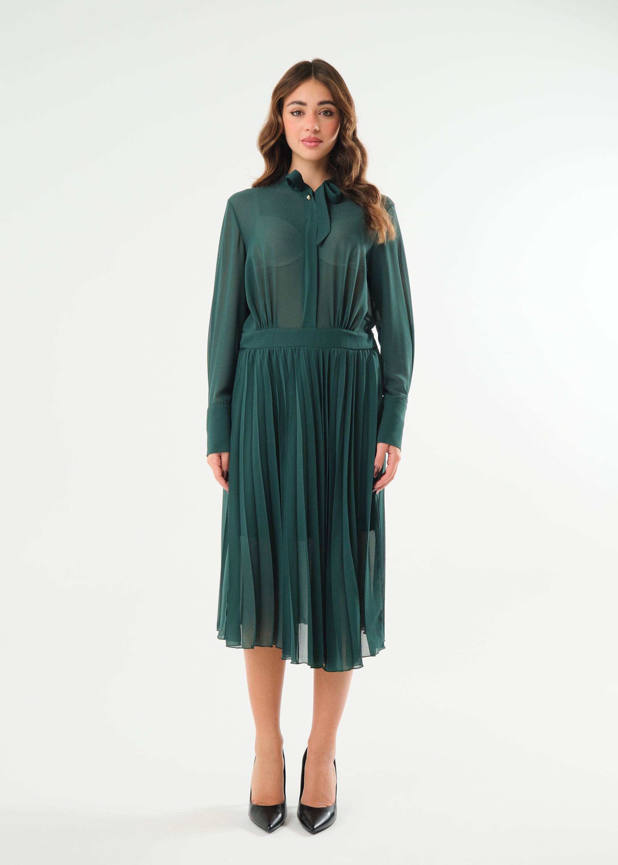 Abito midi in georgette