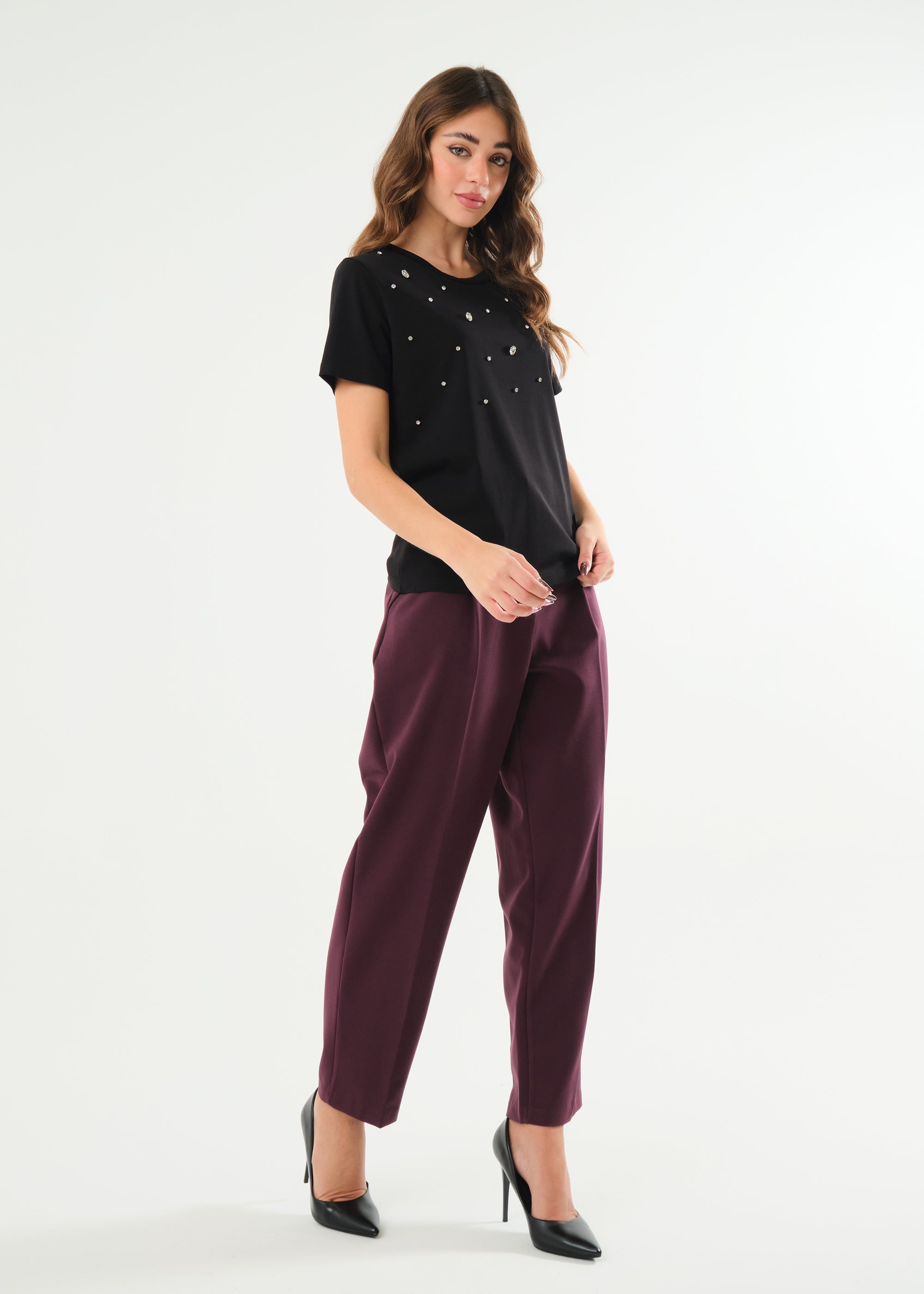 Pantalone da completo a gamba morbida