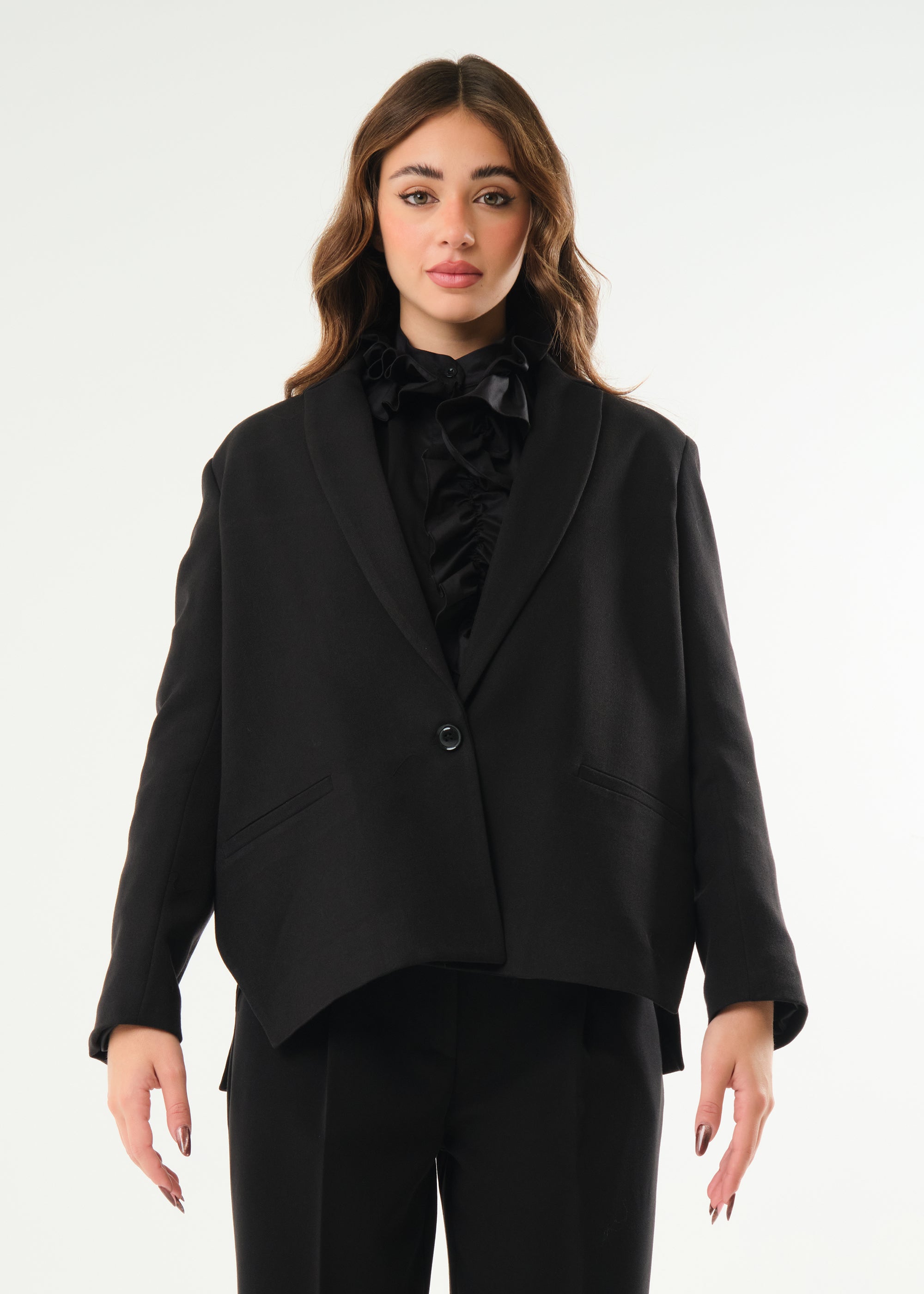 Giacca con ampi spacchi laterali