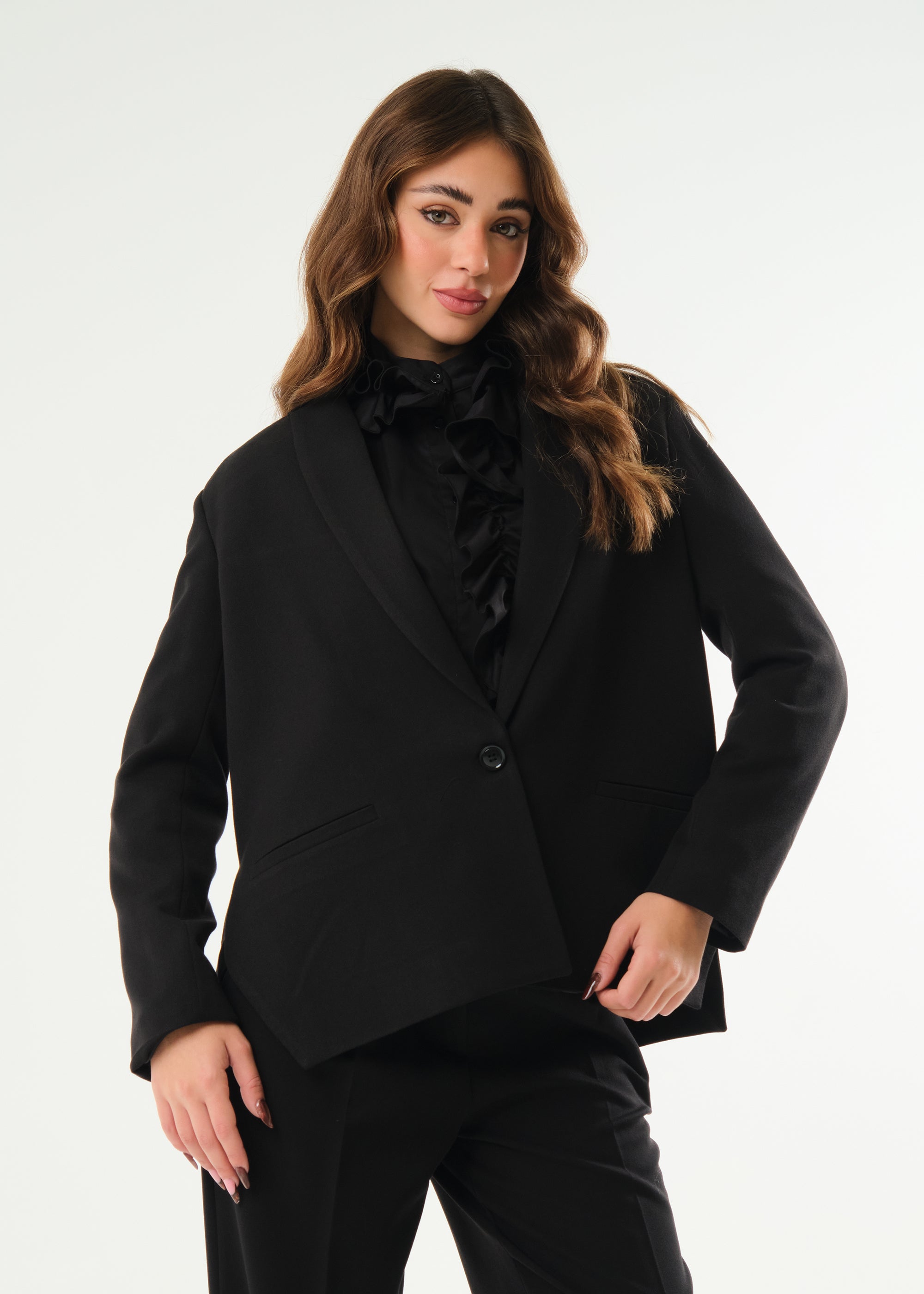 Giacca con ampi spacchi laterali