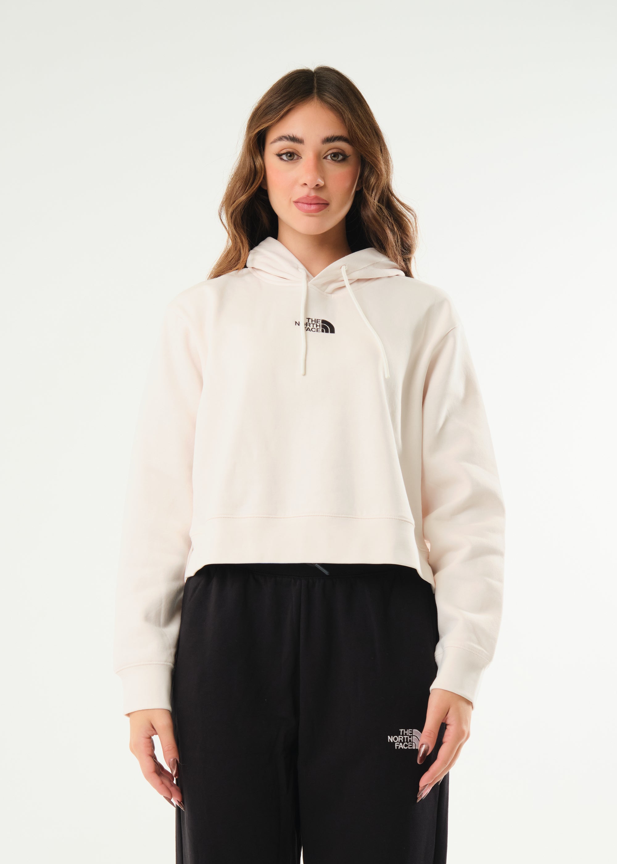 Felpa Essential Crop Hoodie
