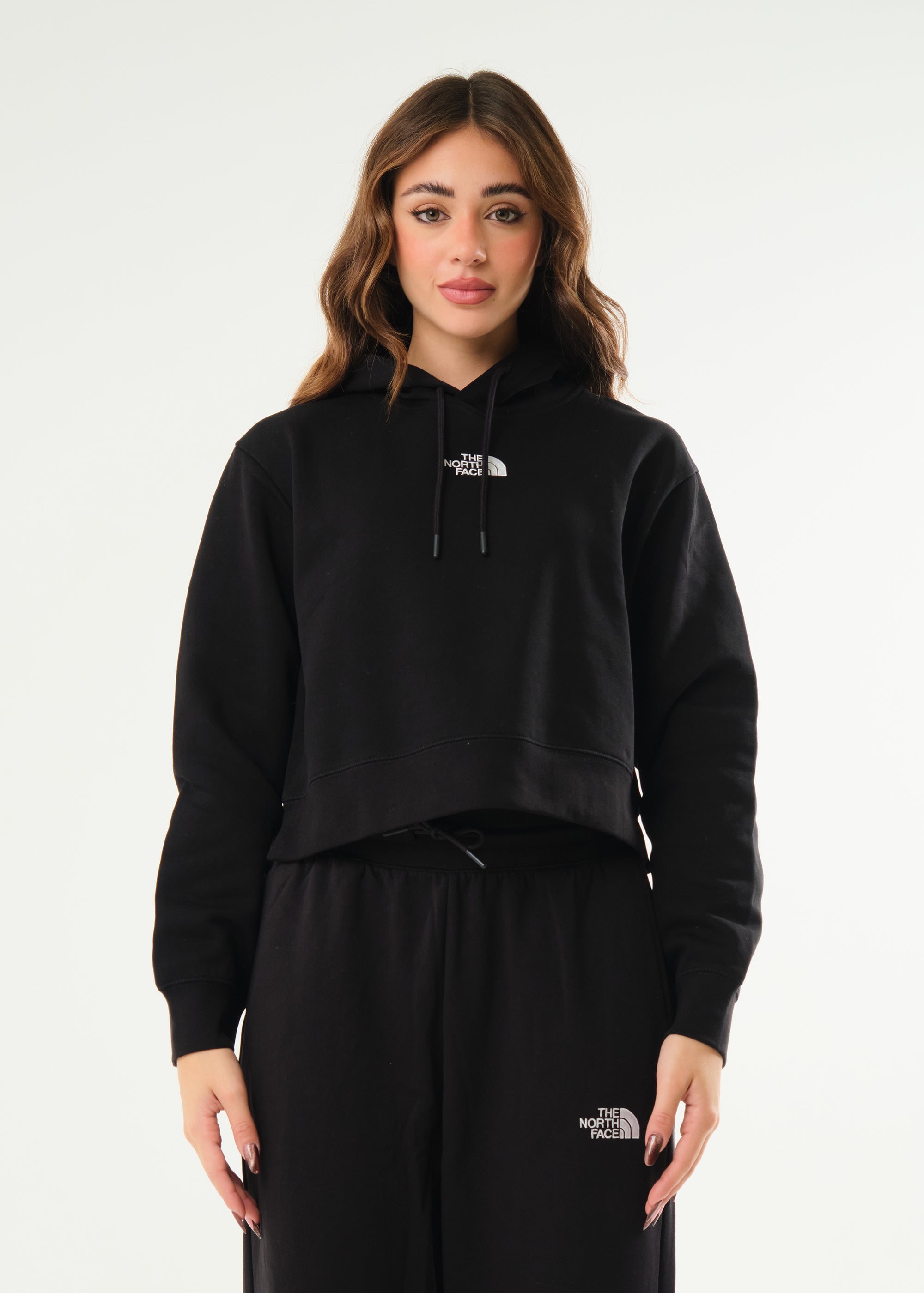 Felpa Essential Crop Hoodie