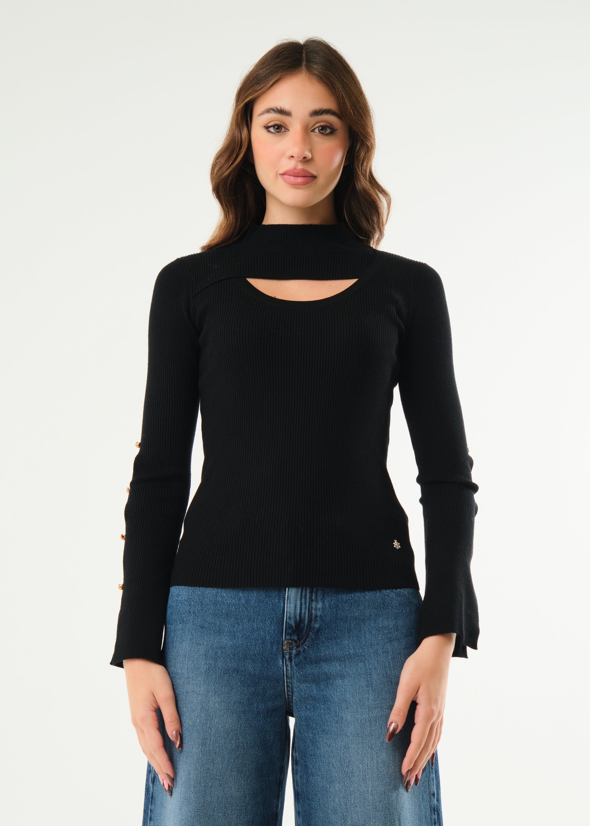 Maglia con cut out frontale