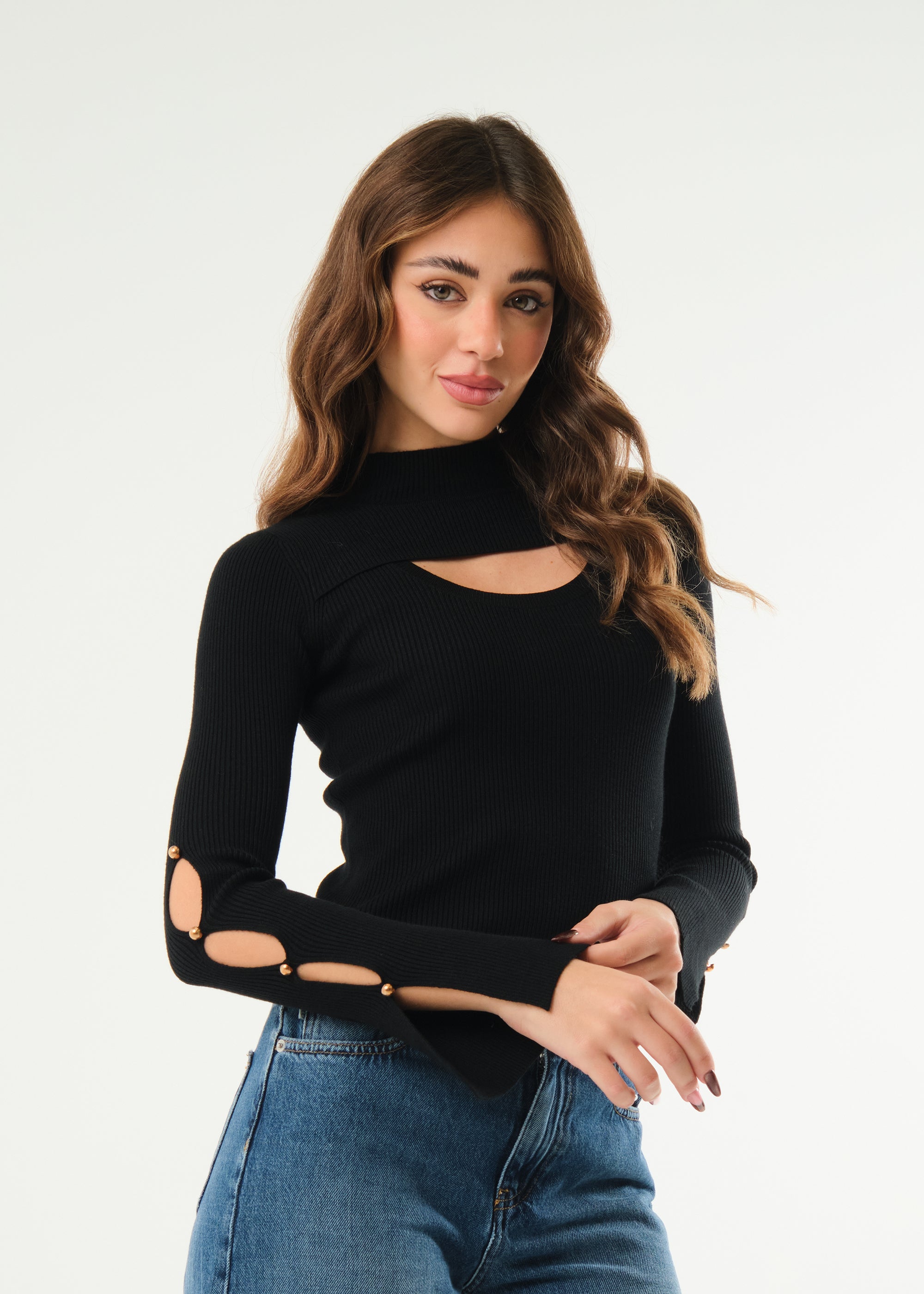 Maglia con cut out frontale