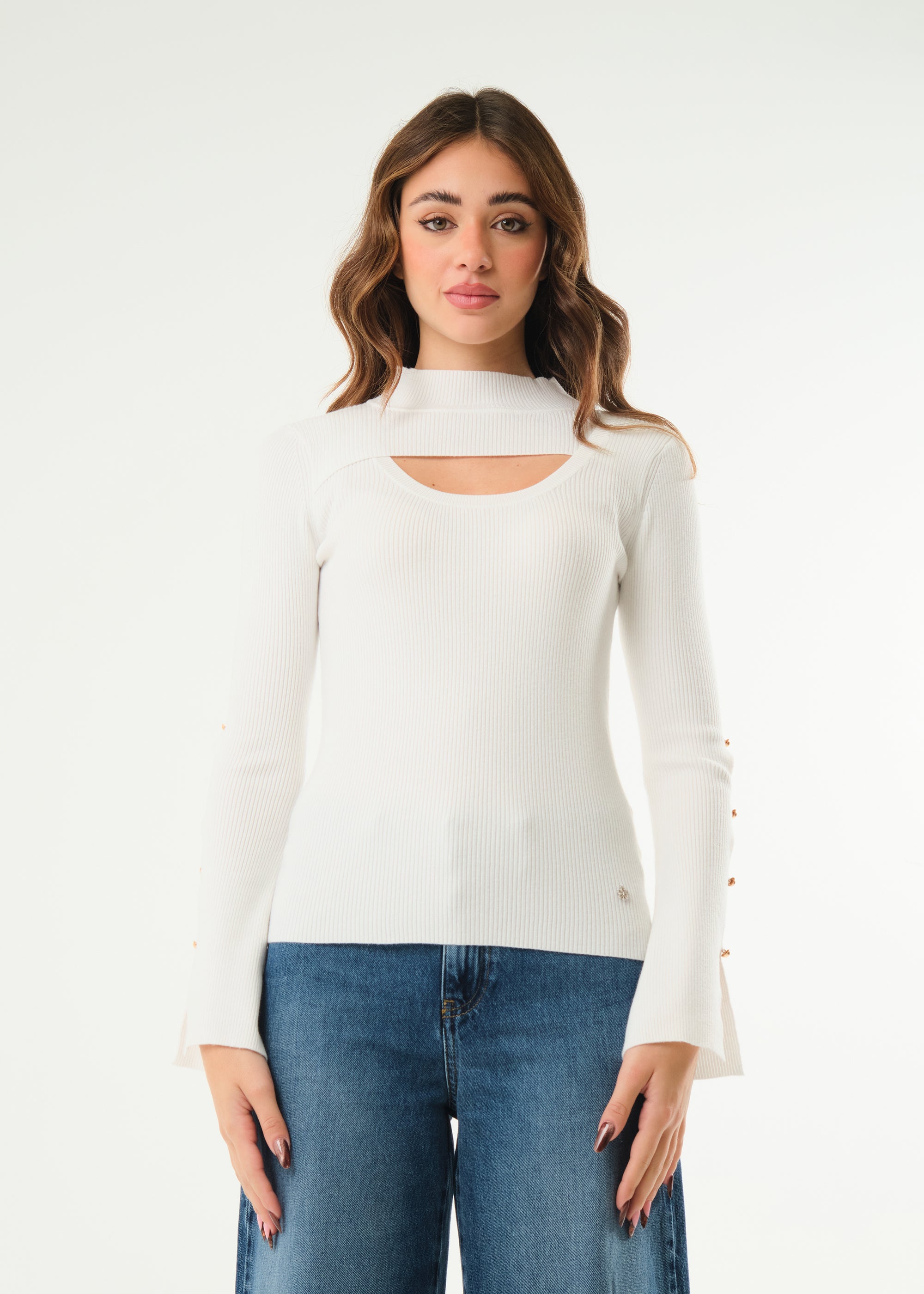 Maglia con cut out frontale