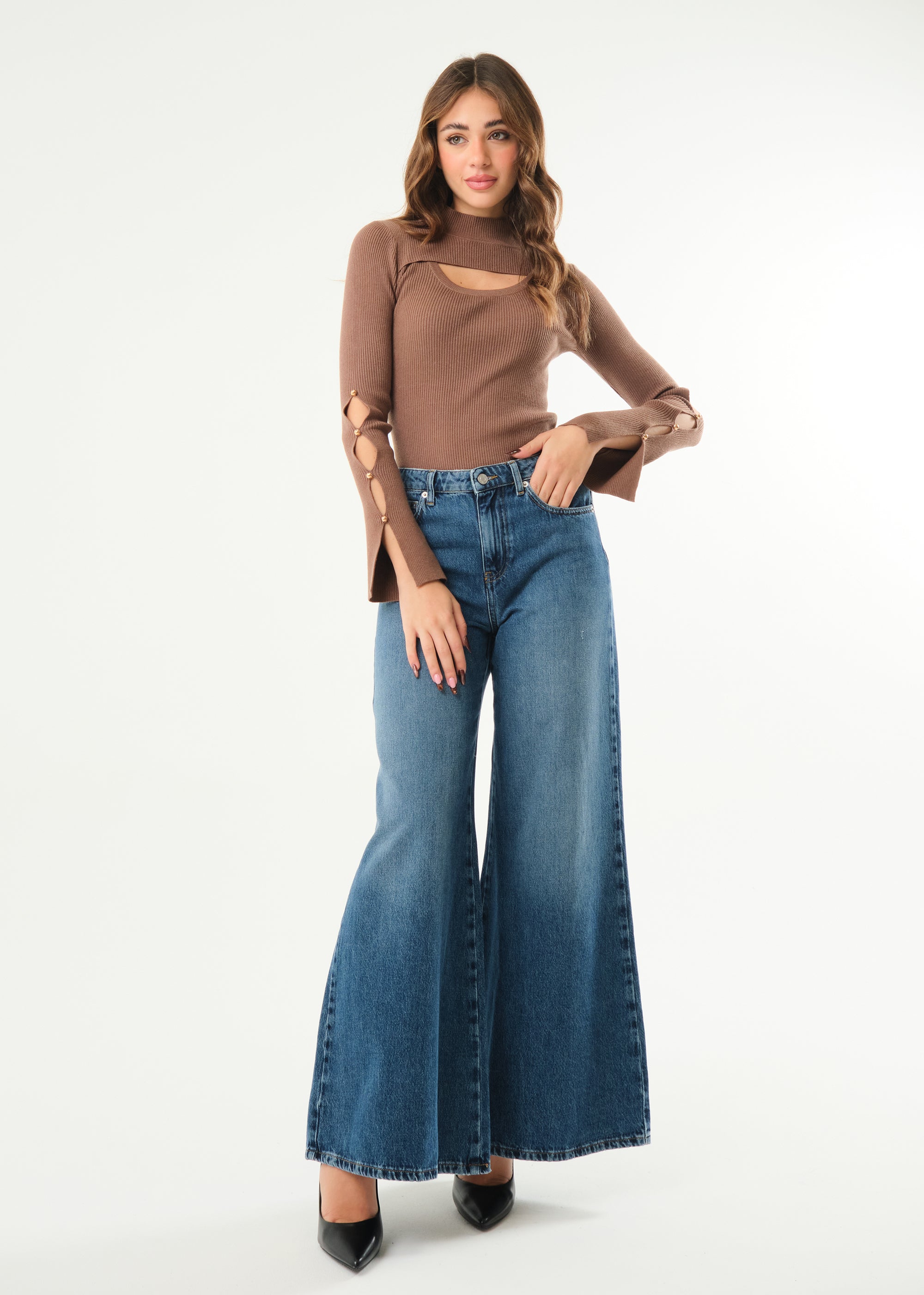 Maglia con cut out frontale