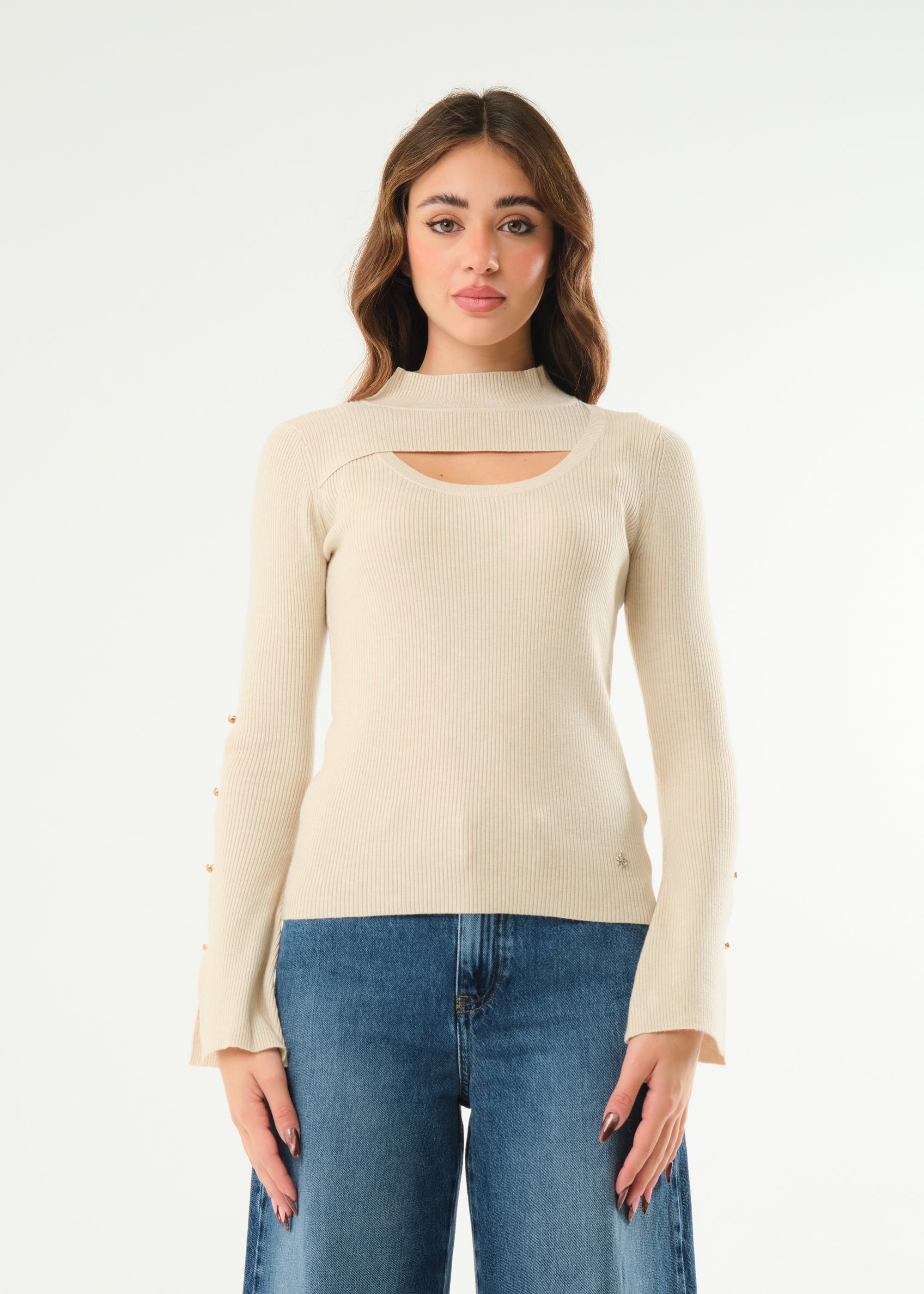 Maglia con cut out frontale