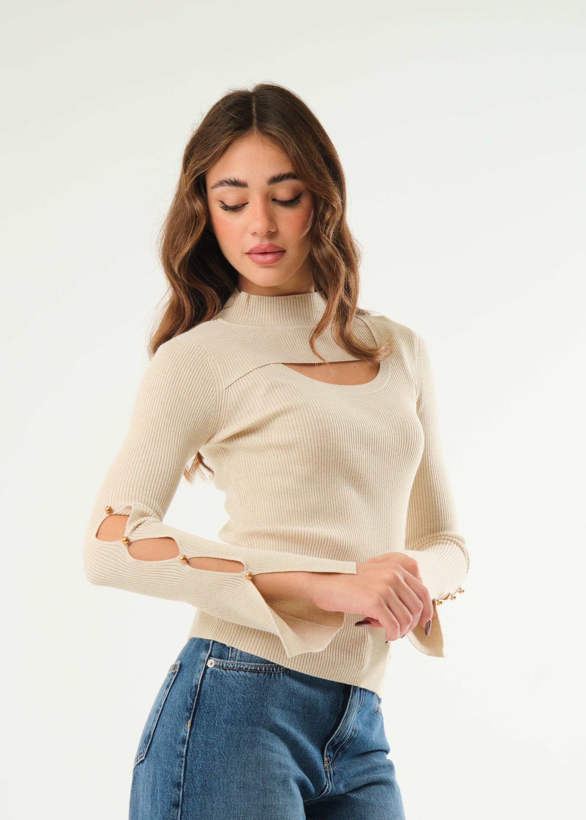 Maglia con cut out frontale