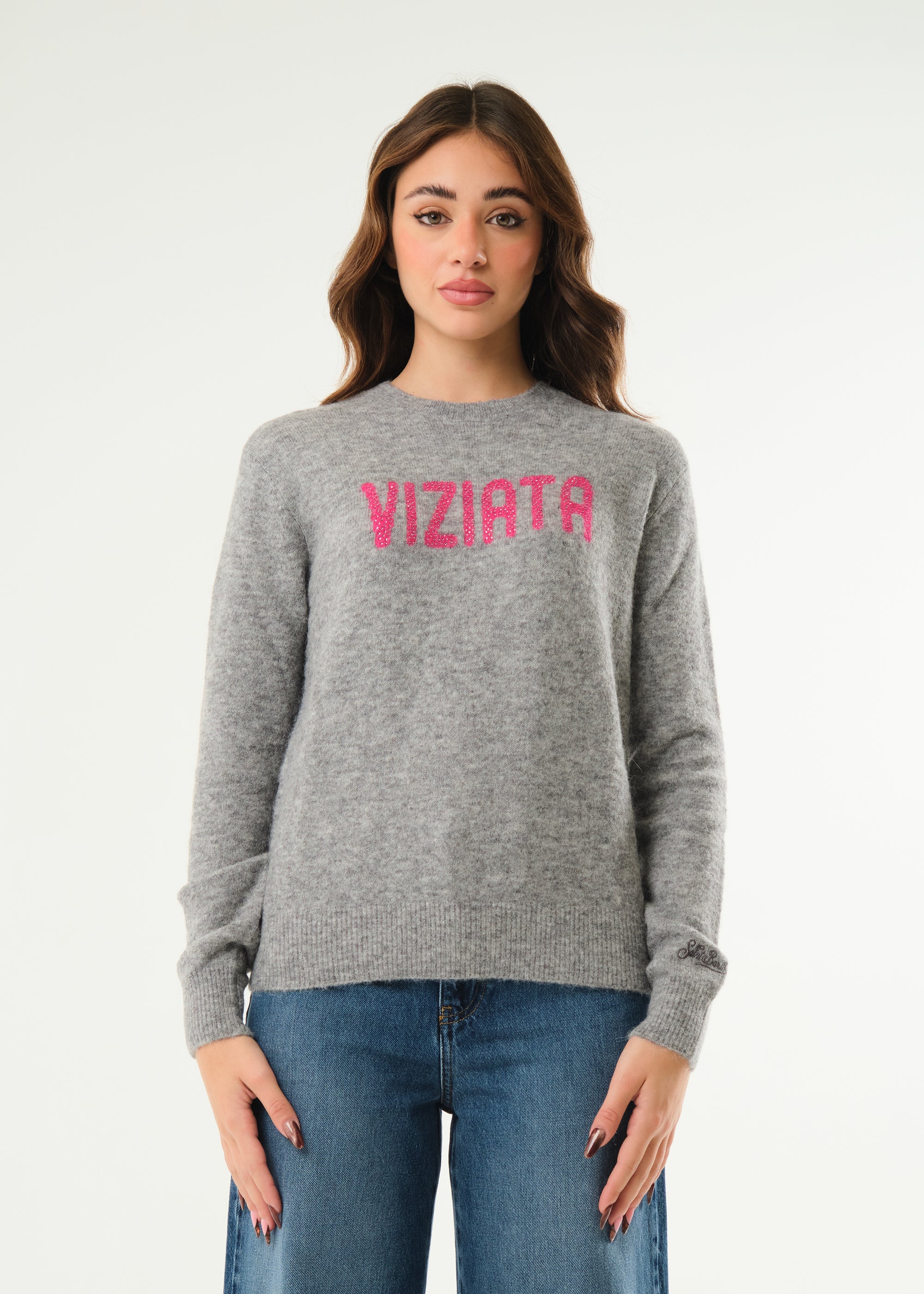 Pullover New Queen Alpaca Viziata Strass