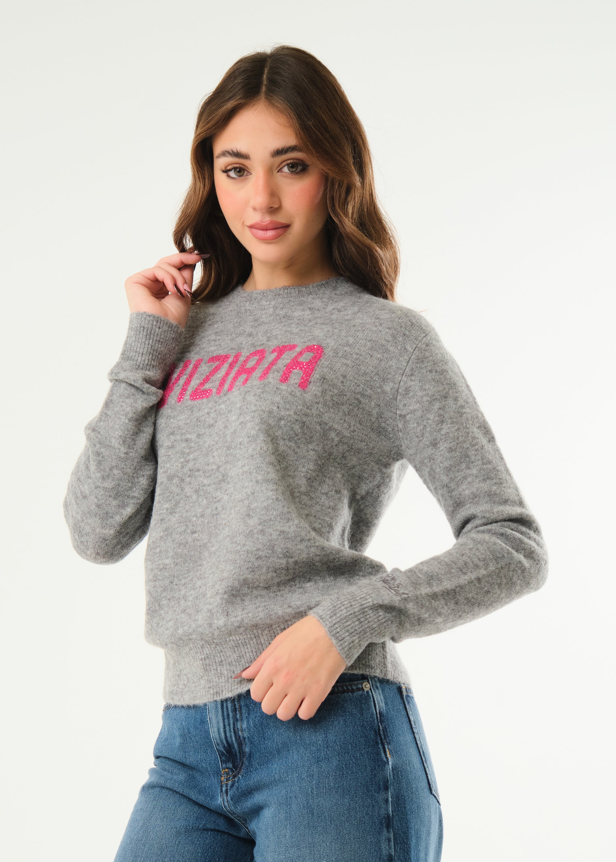 Pullover New Queen Alpaca Viziata Strass