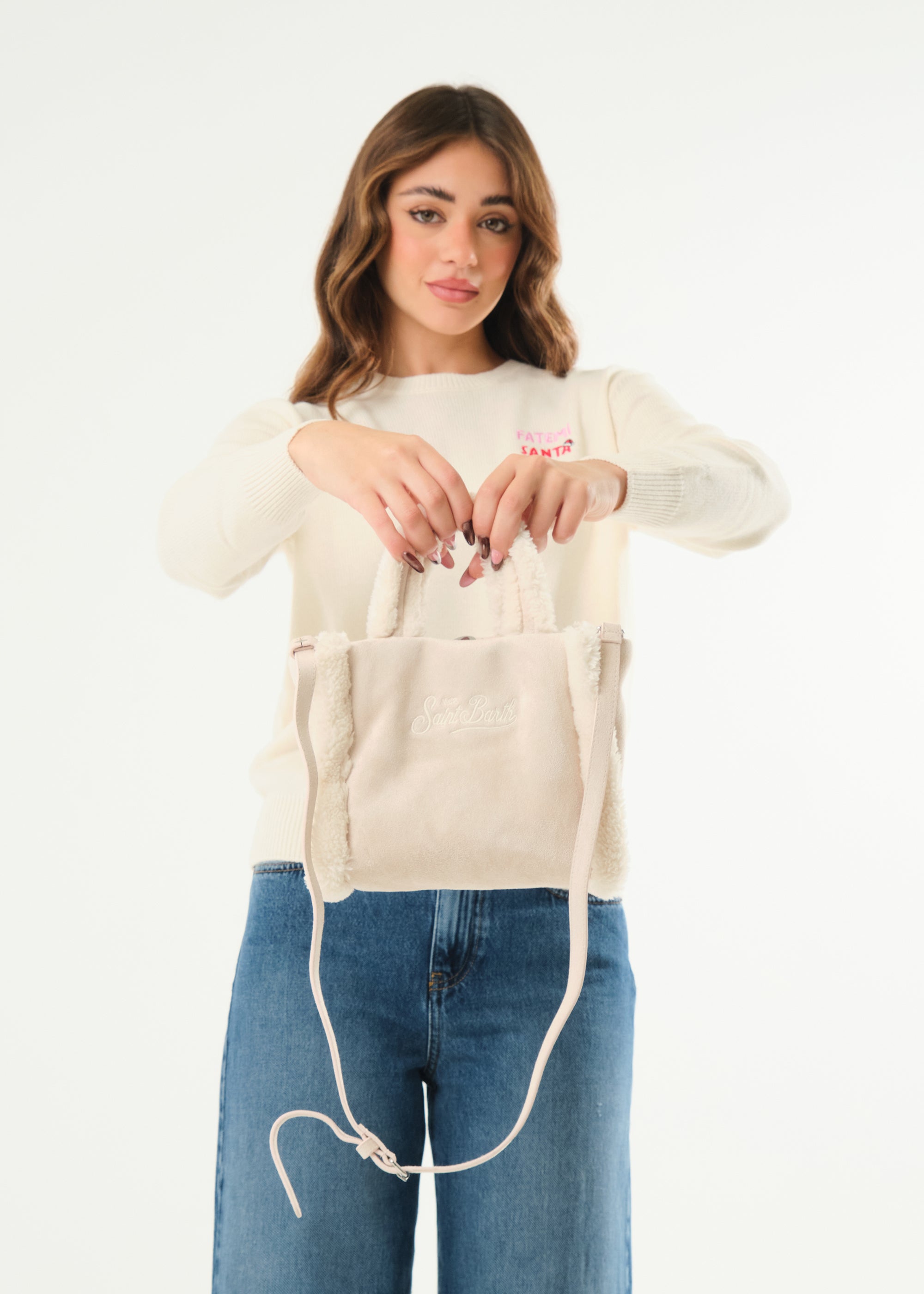 Borsa Vanity Mini Shearling